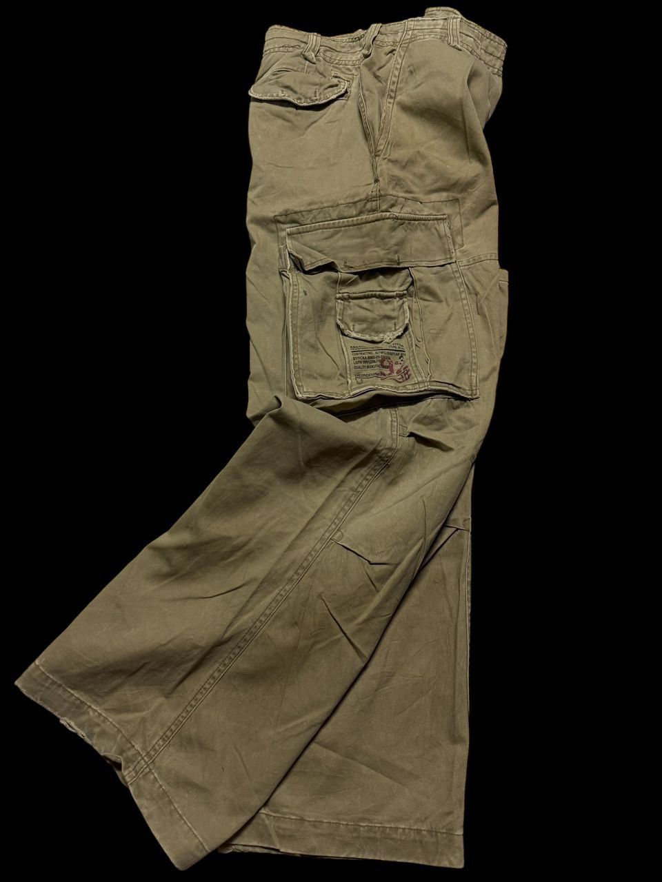 20471120 Baggy💥Vintage Abercrombie Tactical Cargo Big Pocket Distress Size US 32 / EU 48 - 3 Thumbnail