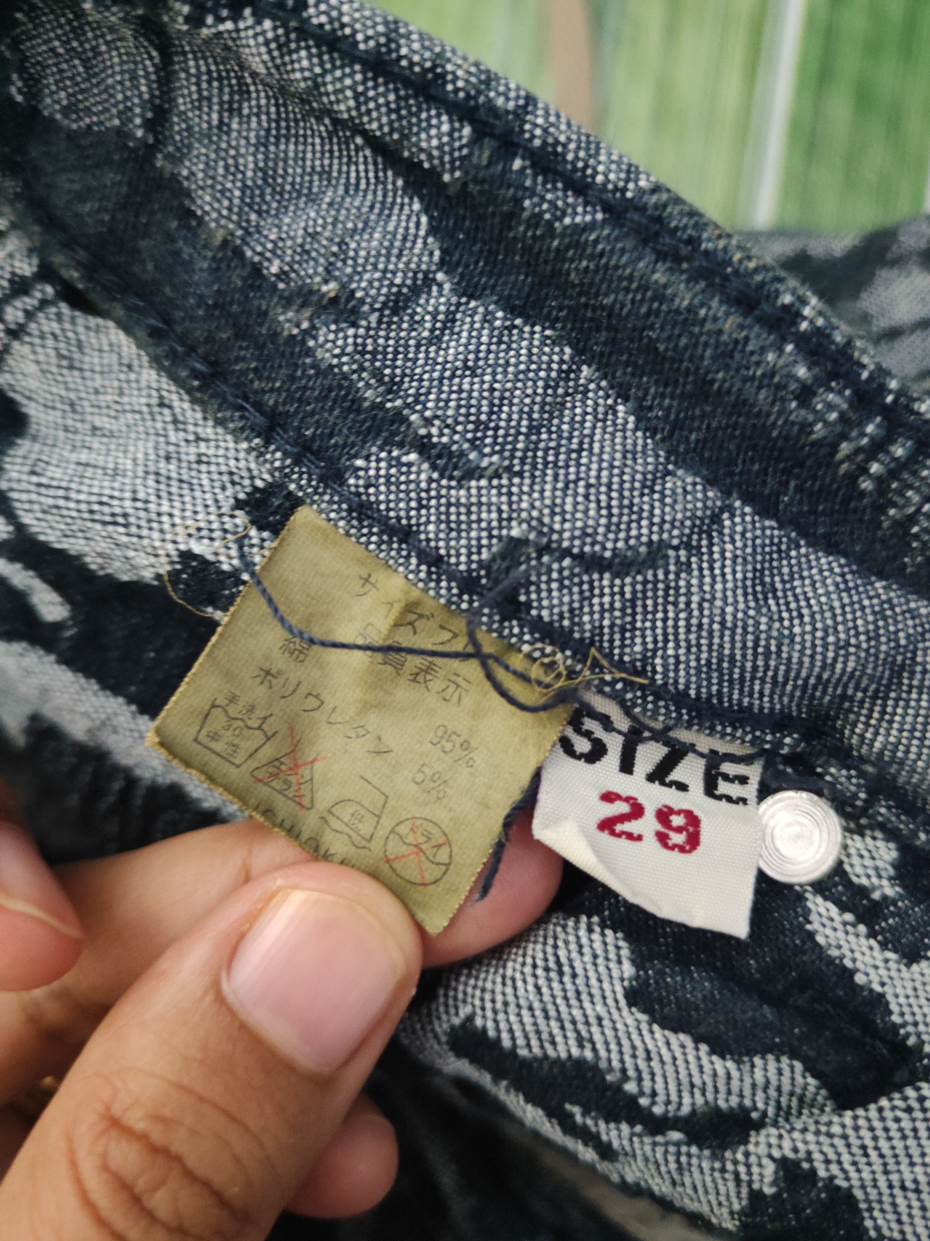 Japanese Brand DL Brenda Blue Multipocket Cargo Pants #2649 Size 29" - 13 Thumbnail