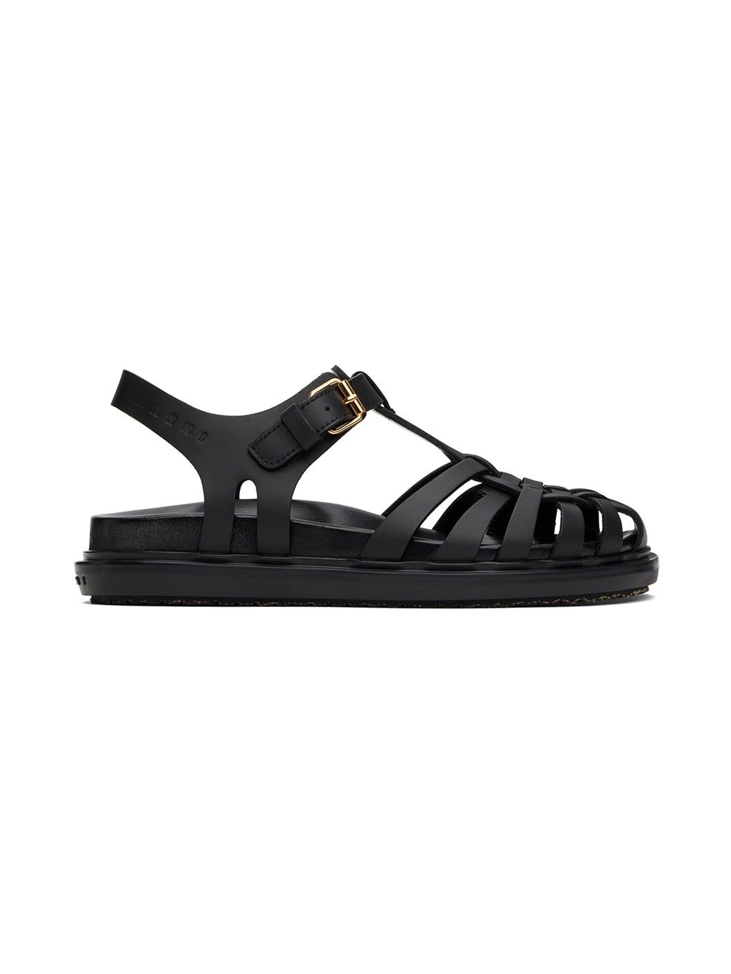 Marni o1w1db10125 Fisherman Fussbett Sandals in Black Size US 9 / IT 39 - 1 Thumbnail