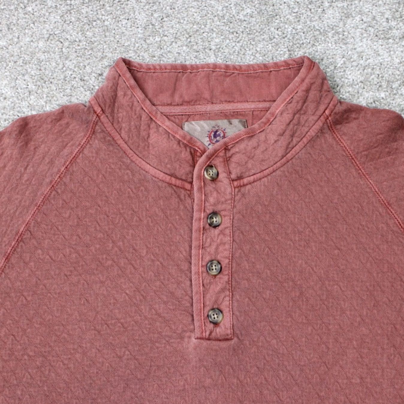 The Territory Ahead Territory Ahead Shirt Mens XL Red Quilted Cotton/Poly Elbow Pads Long Sleeve Size US XL / EU 56 / 4 - 5 Thumbnail
