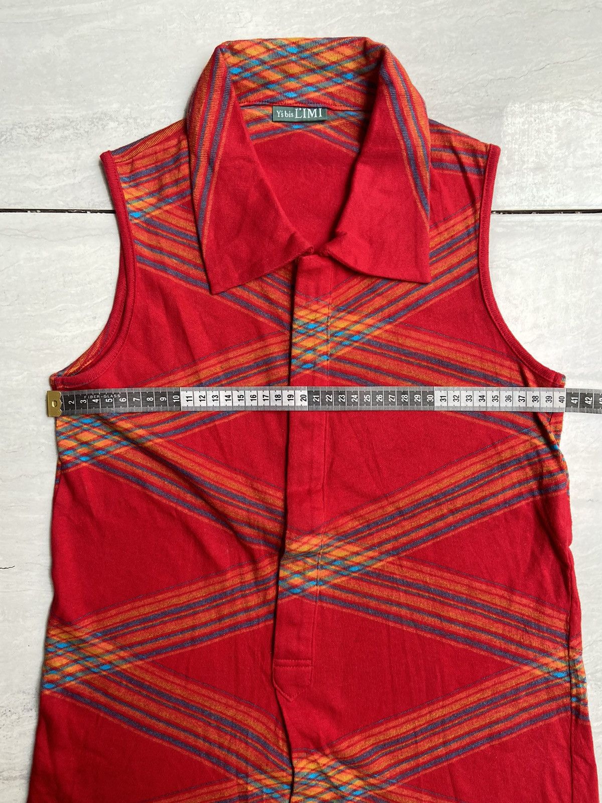 Limi Feu Y’S BIS LIMI Striped Sleeveless T-shirt Size US XS / EU 42 / 0 - 8 Thumbnail