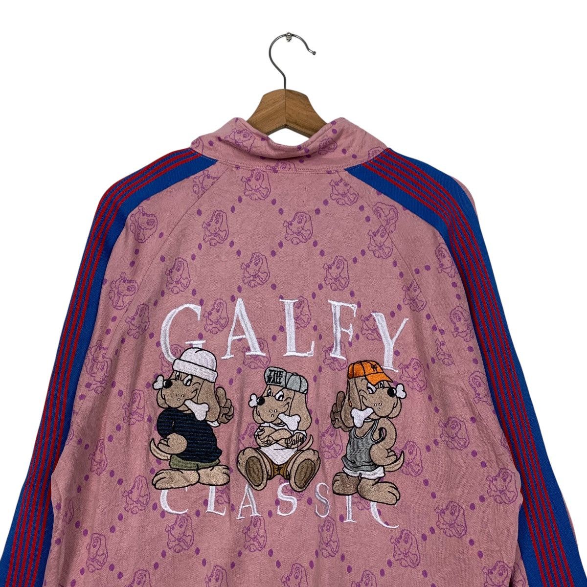 Vintage GALFY CLASSIC Embroidery Big Logo Sweater Jacket #1636-C73 Size US XL / EU 56 / 4 - 2 Thumbnail