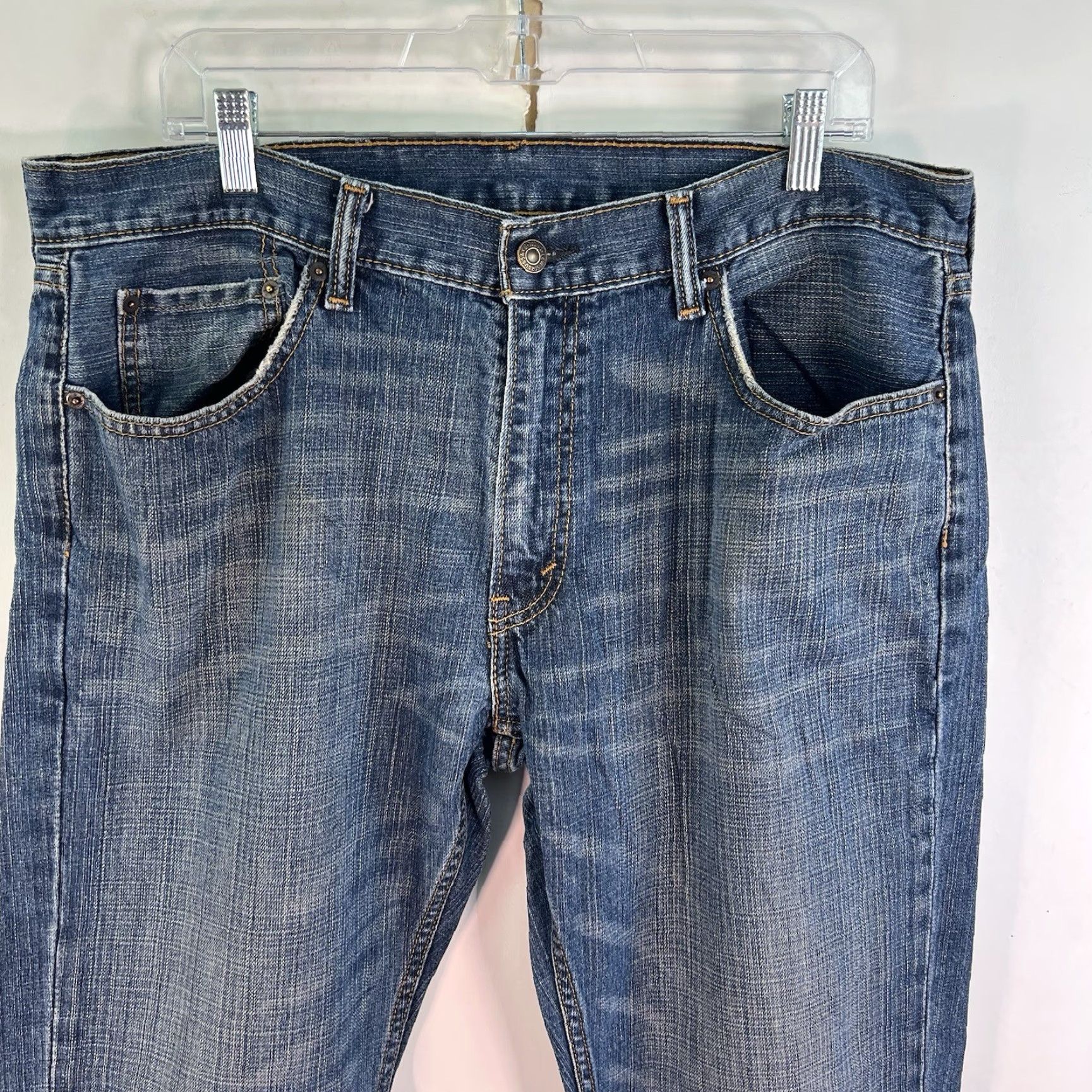 Levi's VINTAGE: No — Levi's 559 Relaxed Straight Jeans Mens 36 Regular 38x30 Blue Stretch Denim 5-Pocket USA 500 Series Mens Jeans Size US 36 / EU 52 - 2 Thumbnail