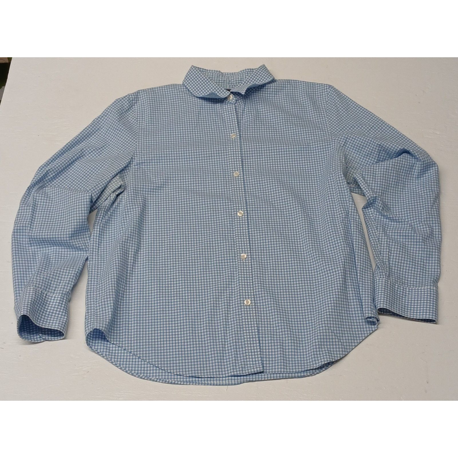 Chaps Chaps No Iron (Large) Blue White Plaid Dress Comfort Shirt Size US L / EU 52-54 / 3 - 2 Thumbnail