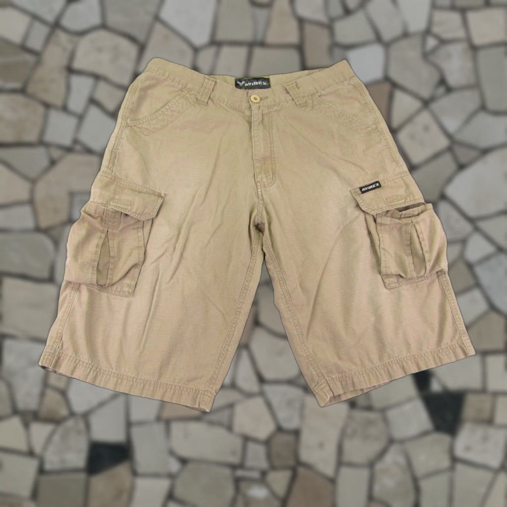 Avirex Avirex Shorts Mens 34 Khaki Beige Tan Ripstop Cargo Utility Outdoors Casual Size US 34 / EU 50 - 1 Thumbnail