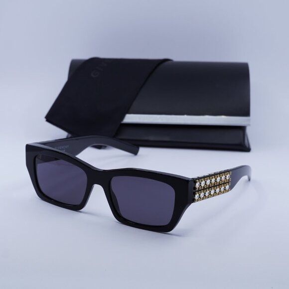 Givenchy 🕶️ New Givenchy GV40077I 01A Sunglasses - Shiny Black Size ONE SIZE - 9 Thumbnail