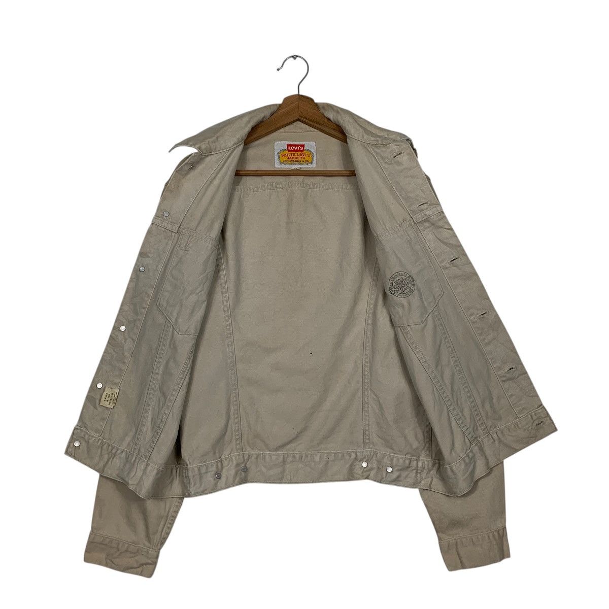 Levi's White Levis Trucker Jacket Size US S / EU 44-46 / 1 - 11 Thumbnail