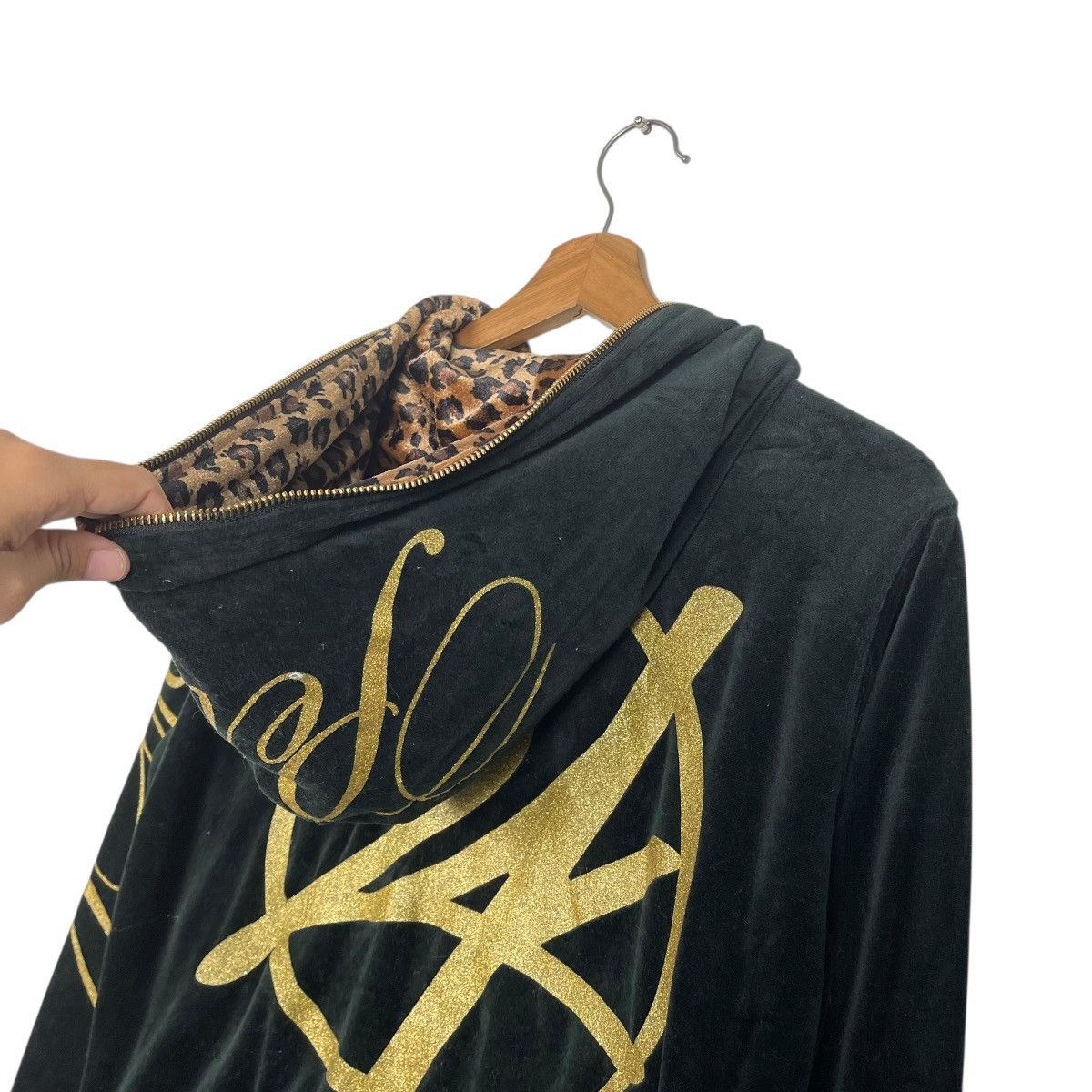 Japanese Brand 24 Karats Digger Big Logo Zipper Velvet Hoodie Size Small Size US S / EU 44-46 / 1 - 9 Thumbnail