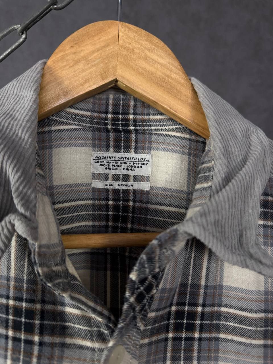 Allsaints Allsaints vintage designer checkered shirt Size US M / EU 48-50 / 2 - 3 Thumbnail