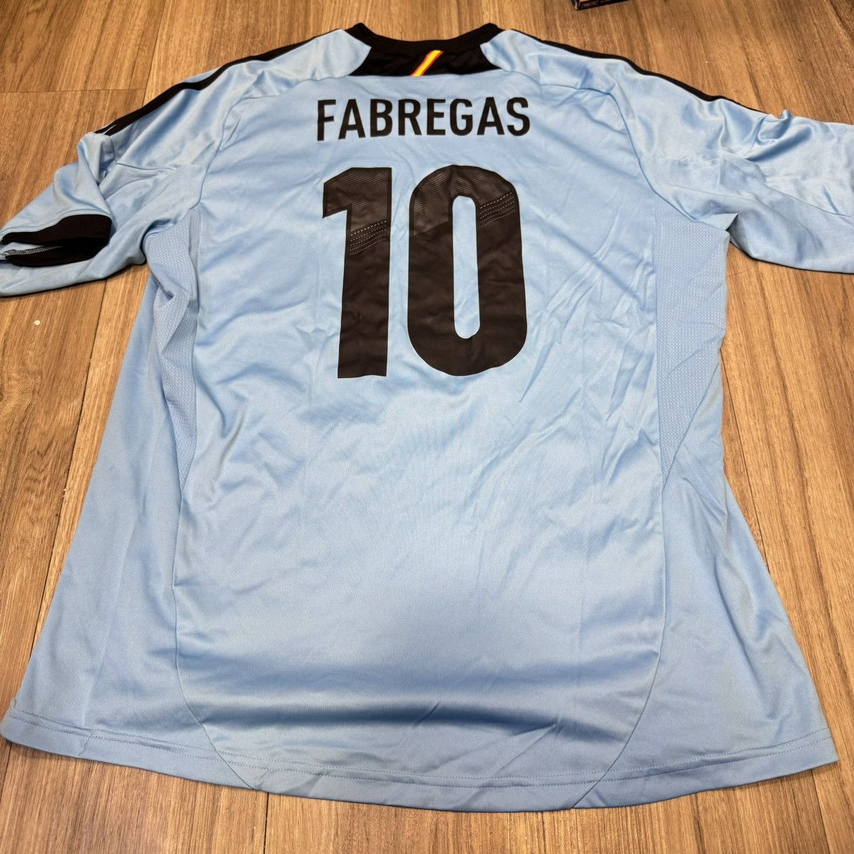 Adidas Spain 12/14 away shirt #10 Fabregas Size US XL / EU 56 / 4 - 2 Thumbnail
