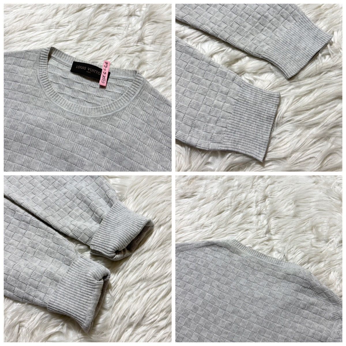 Louis Vuitton Authentic Louis Vuitton Damier Knit Sweater Size US M / EU 48-50 / 2 - 4 Thumbnail