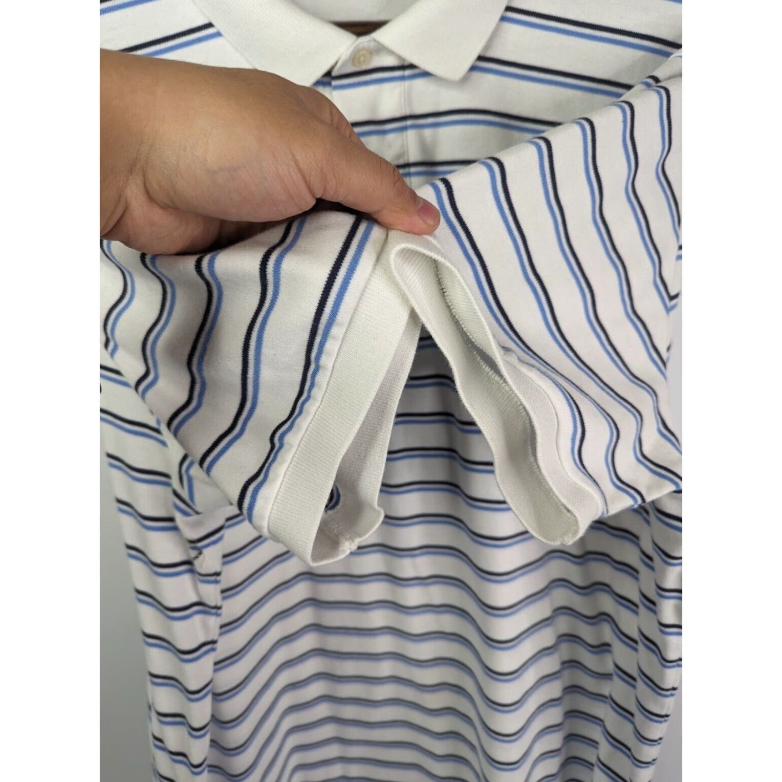 Polo Ralph Lauren VINTAGE Polo Ralph Lauren Short Sleeve Polo Men 2XL Blue White Striped Pony Shirt Size US XXL / EU 58 / 5 - 4 Thumbnail
