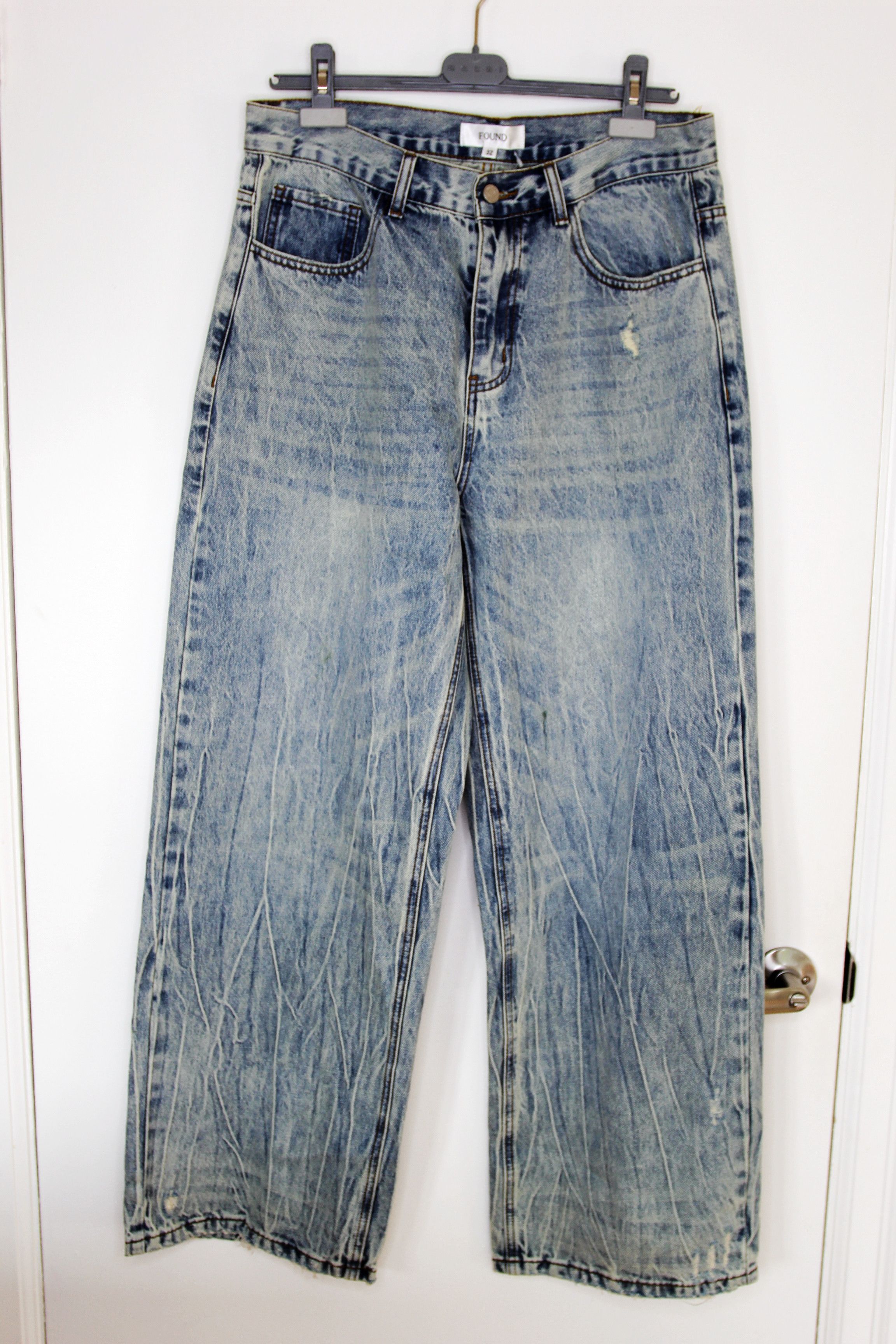 Other BNWT SS25 FOUND DISTRESSED FADED JEANS 32 Size US 32 / EU 48 - 2 Thumbnail