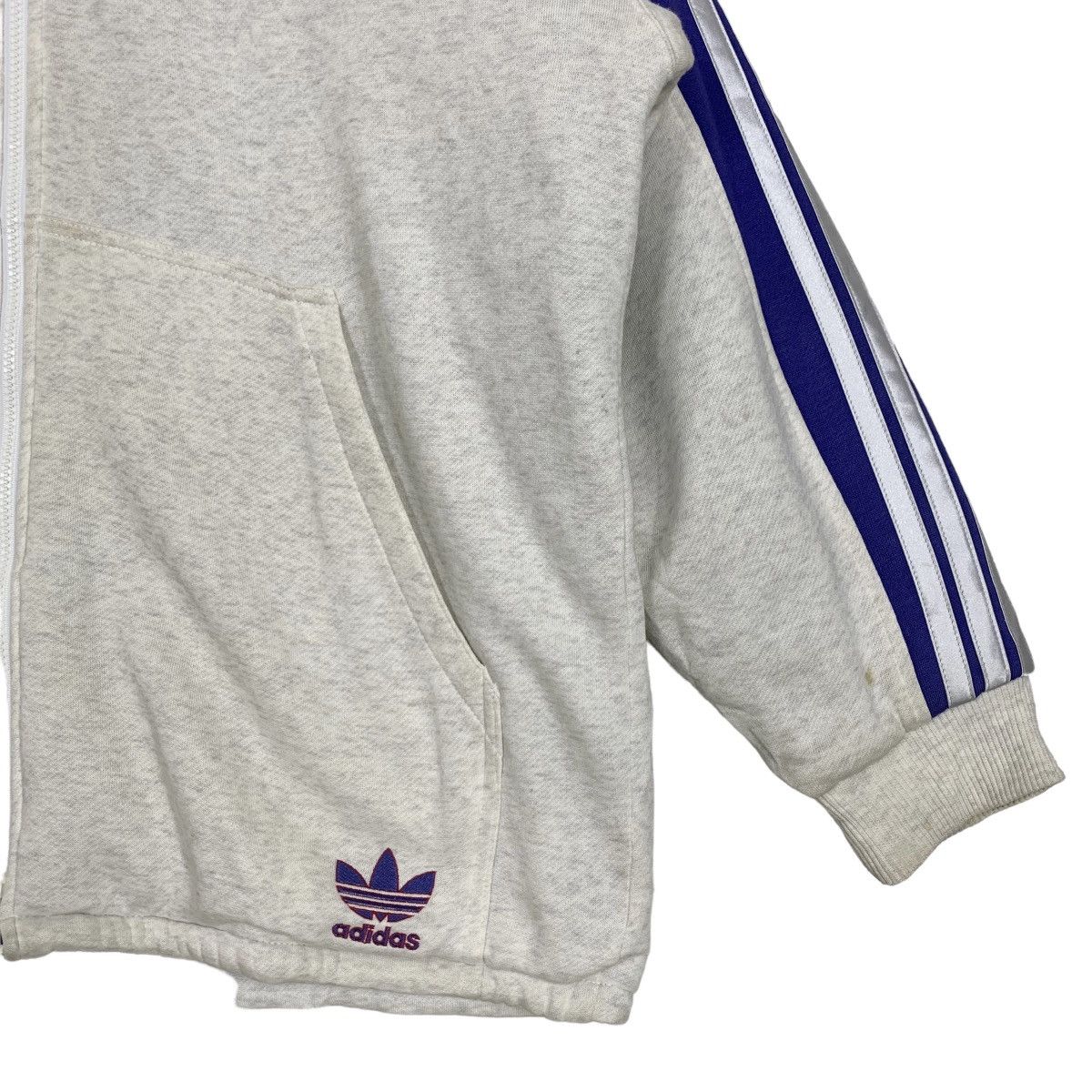 Adidas × Descente × Vintage Vintage 90s Adidas Descente Three Stripes Hoodie Jacket Size US XL / EU 56 / 4 - 6 Thumbnail