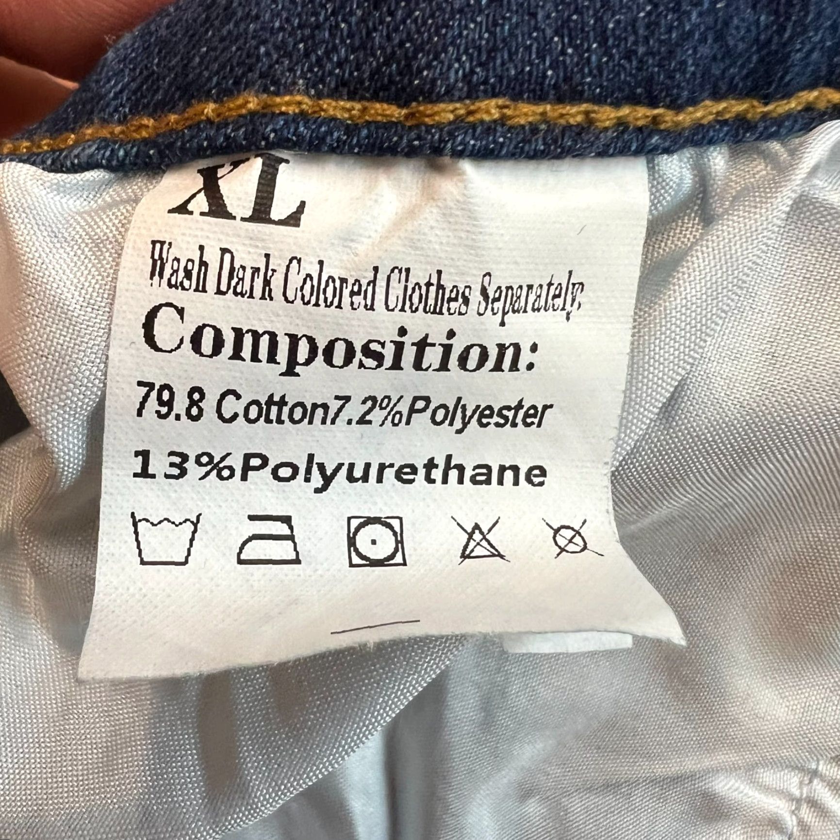 Denime VINTAGE Unpublished Denim Blue Mini Skirt Womens Size 8 Rough Hem Casual Party Bohemian Size 30" / US 8 / IT 44 - 6 Thumbnail