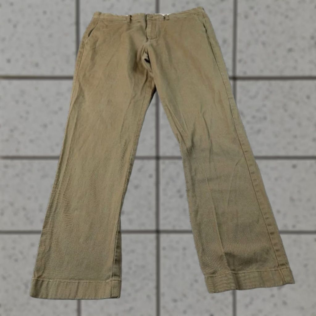 J.Crew J.Crew Pants Mens 34X32 Beige Chino Flat Front Stretch Pockets Straight Casual Business 770 Staight Size US 34 / EU 50 - 1 Thumbnail