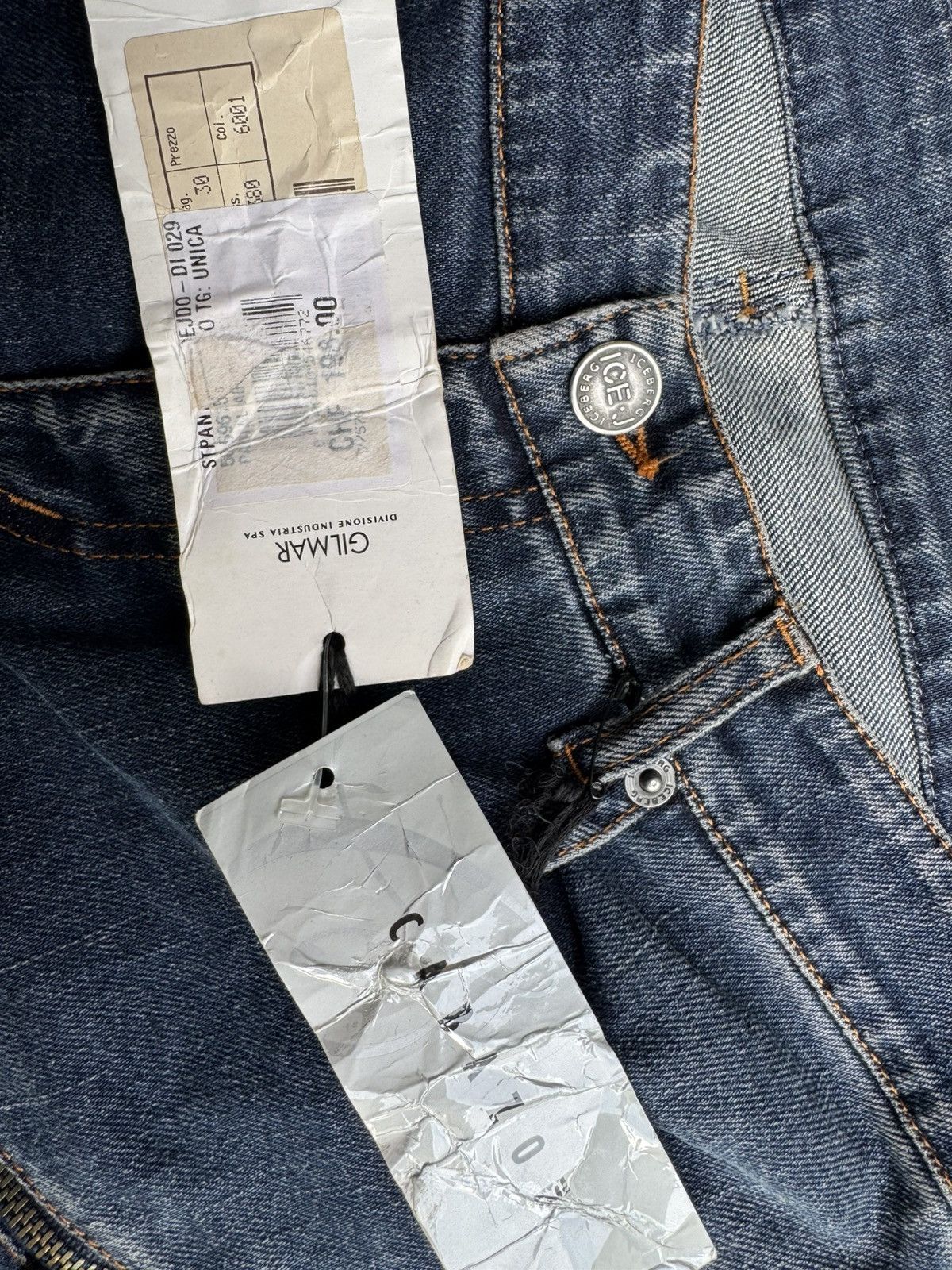 Iceberg VERY RARE VINTAGE PANTS DENIM JEANS ICEBERG BIKER STYLE Size US 30 / EU 46 - 8 Thumbnail