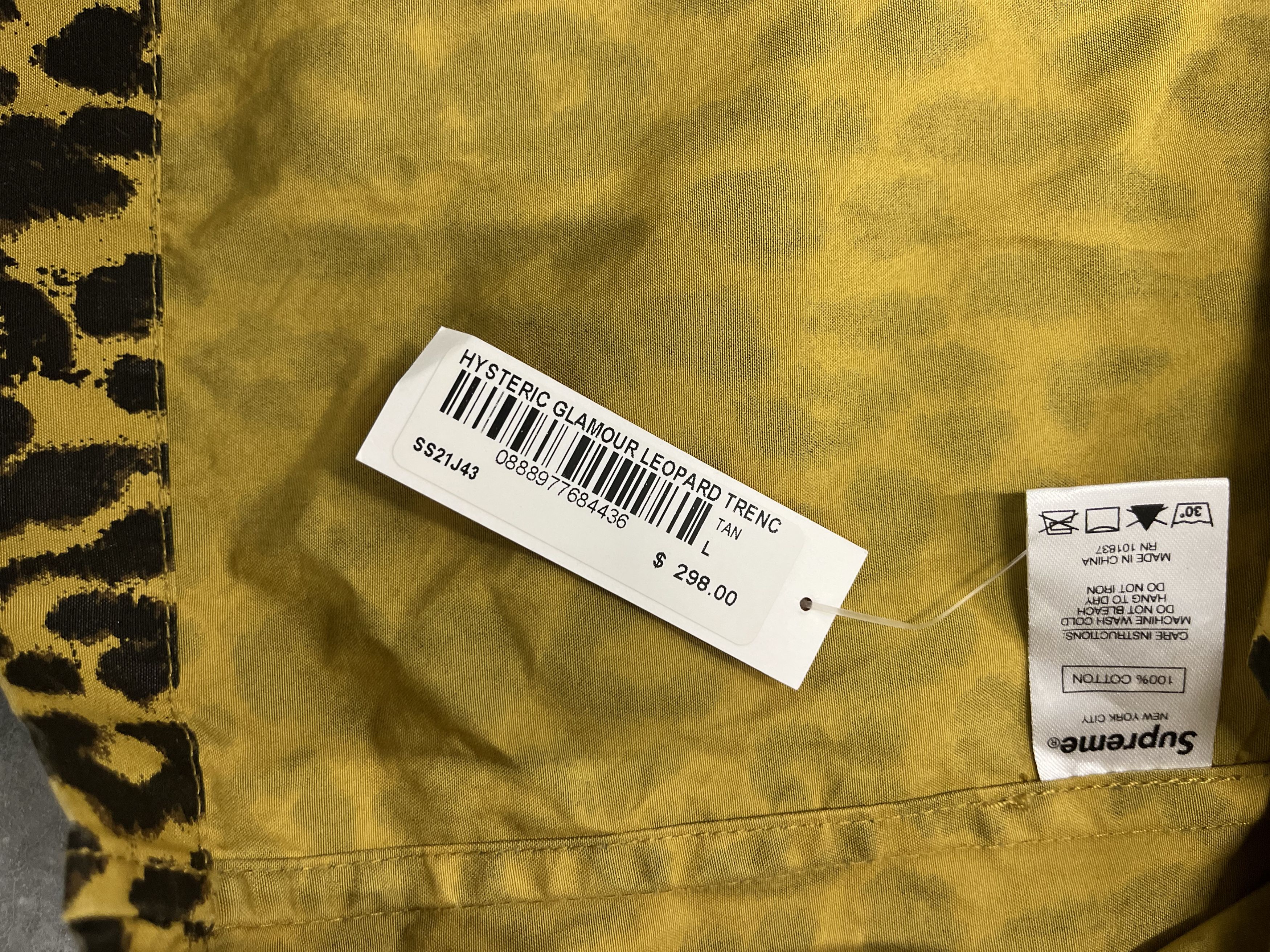 Hysteric Glamour × Supreme Supreme X Hysteric Glamour Leopard Trench Coat Size L Size US L / EU 52-54 / 3 - 5 Thumbnail