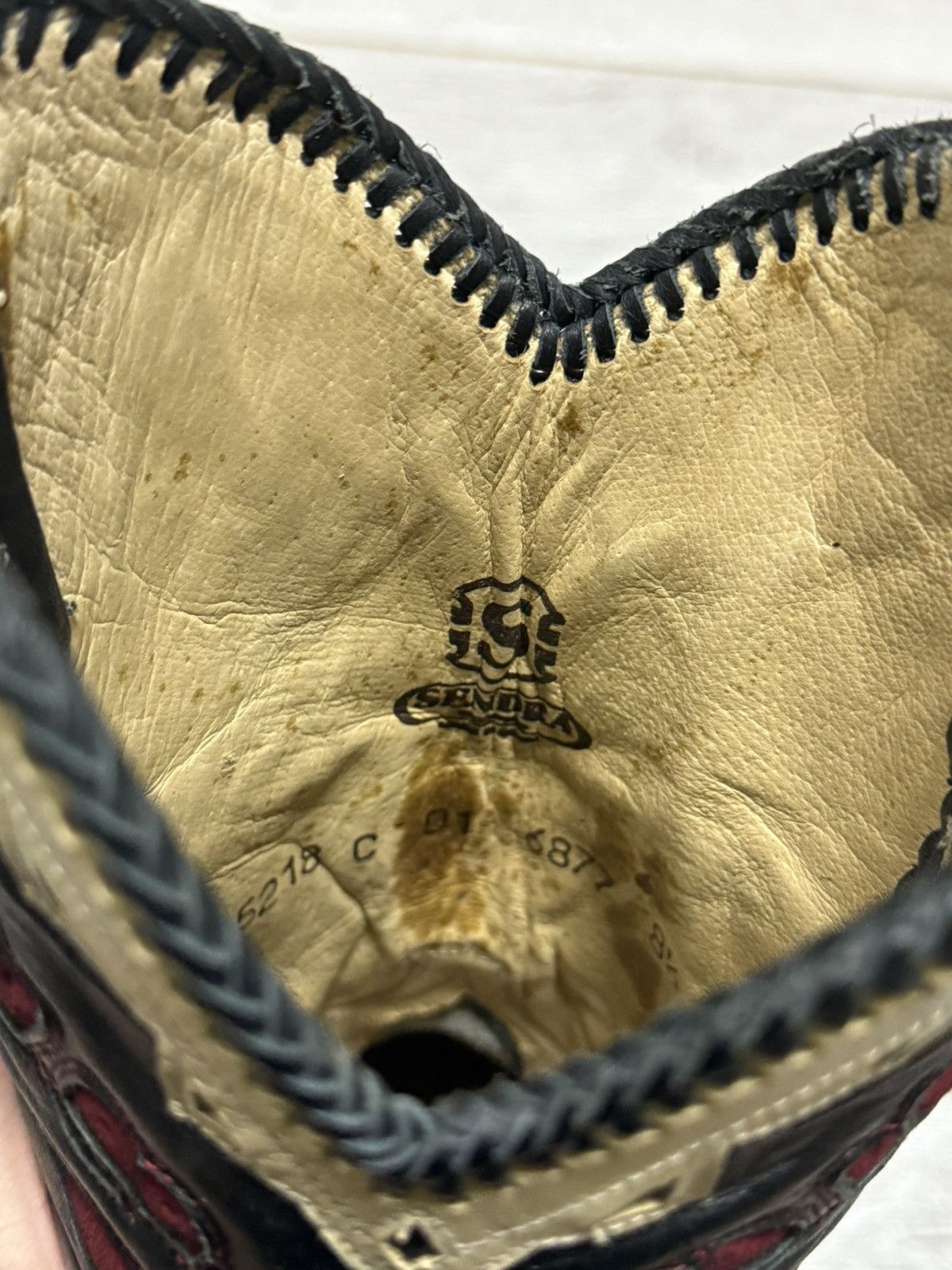 Sendra Sendra vintage leather patterns western rodeo cowboy floral Size US 8.5 / EU 41-42 - 7 Thumbnail