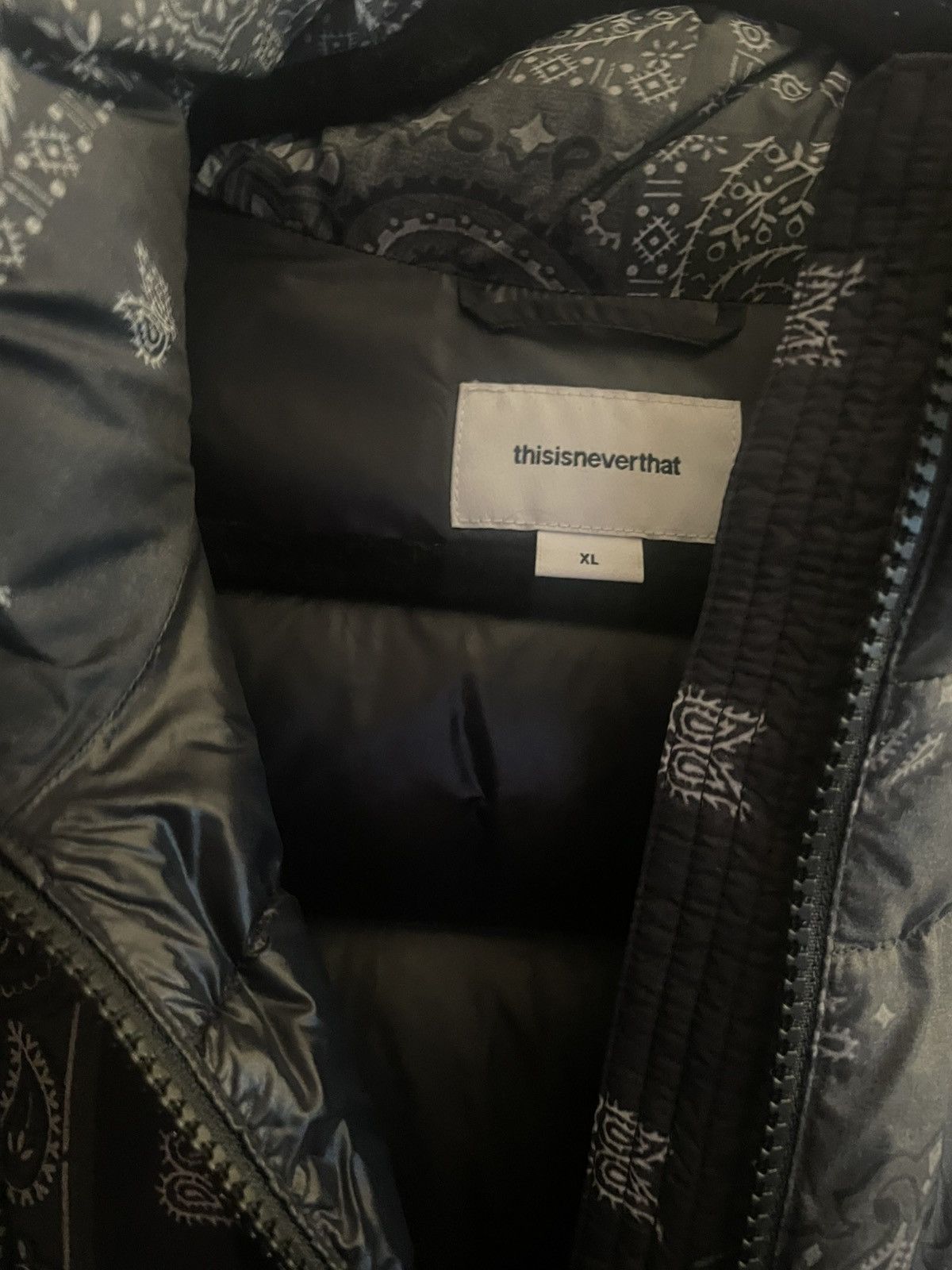 thisisneverthat thisisneverthat PERTEX down bandana black puffer jacket Size US XL / EU 56 / 4 - 5 Thumbnail