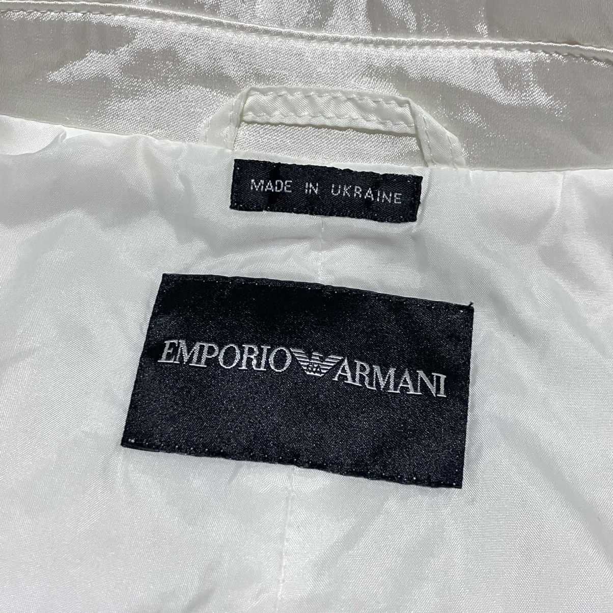 Emporio Armani Archive EMPORIO ARMANI Iridescent Silk/Rayon Manouter Jacket Size US M / EU 48-50 / 2 - 15 Thumbnail