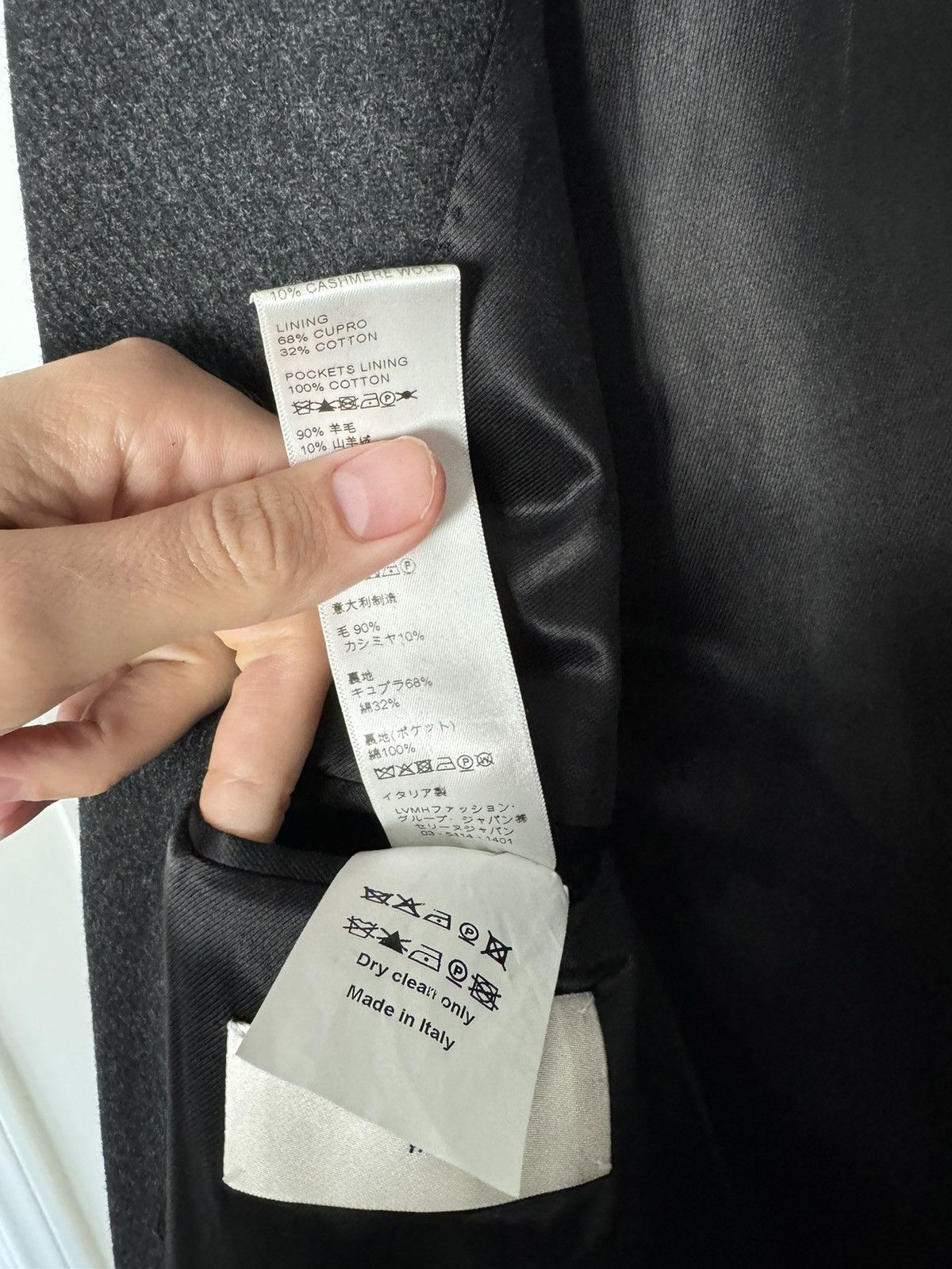 Celine × Hedi Slimane Cashmere Chesterfield Coat Size US M / EU 48-50 / 2 - 4 Thumbnail