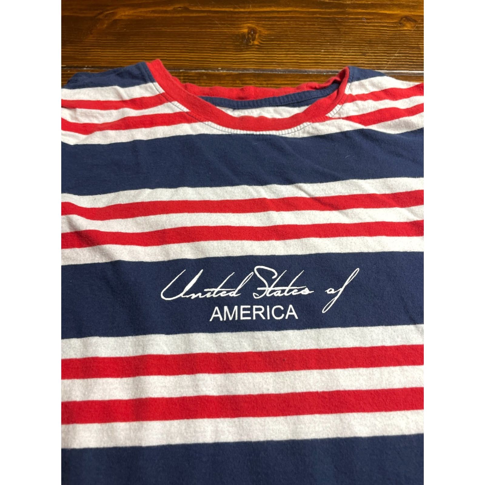 Vintage City Streets Shirt Mens Small Red White Blue Striped United States of America Size US S / EU 44-46 / 1 - 3 Thumbnail
