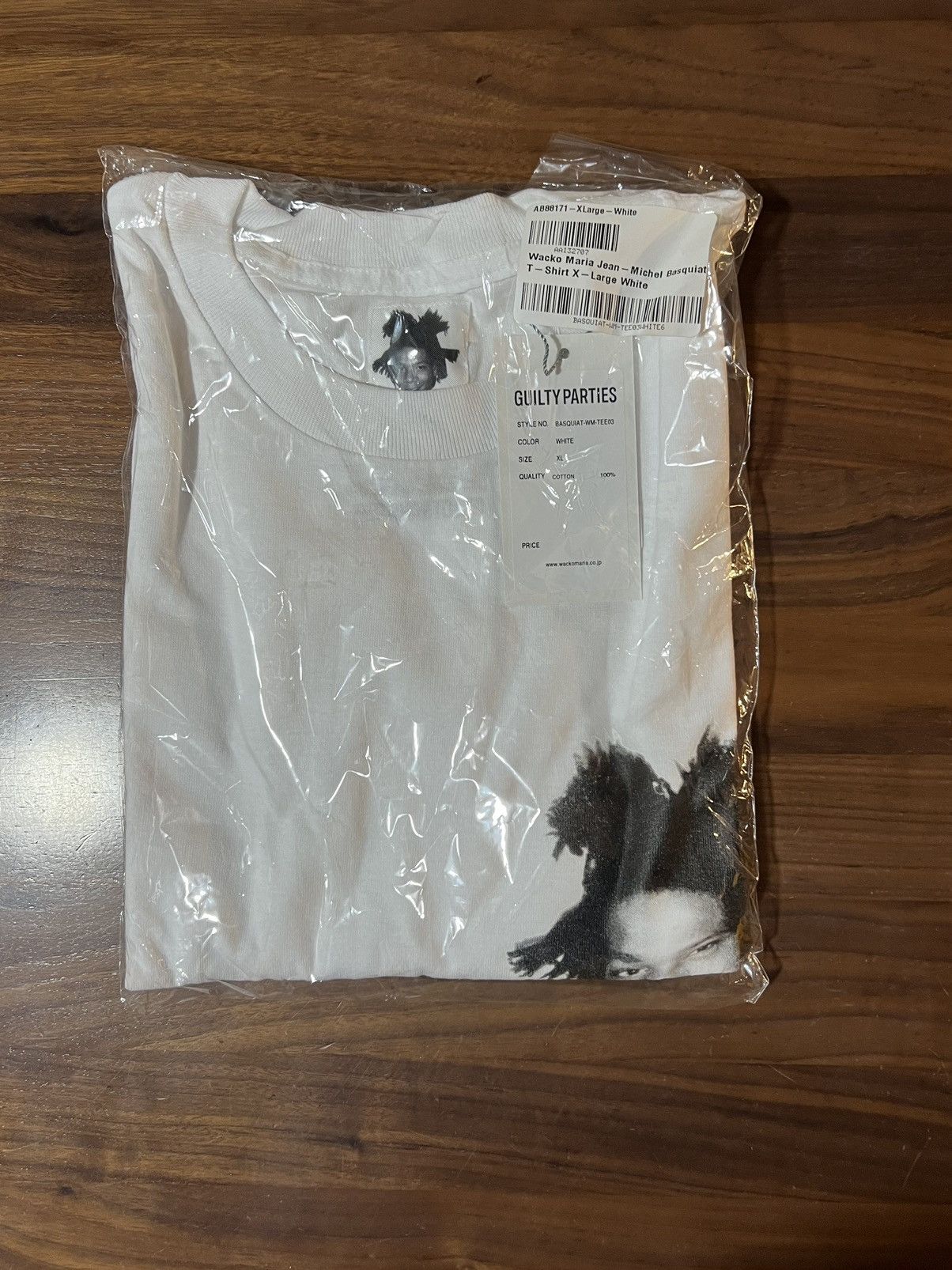 Wacko Maria Wacko Maria Men's Jean-Michel Basquiat T-Shirt White Size XL Size US XL / EU 56 / 4 - 7 Thumbnail