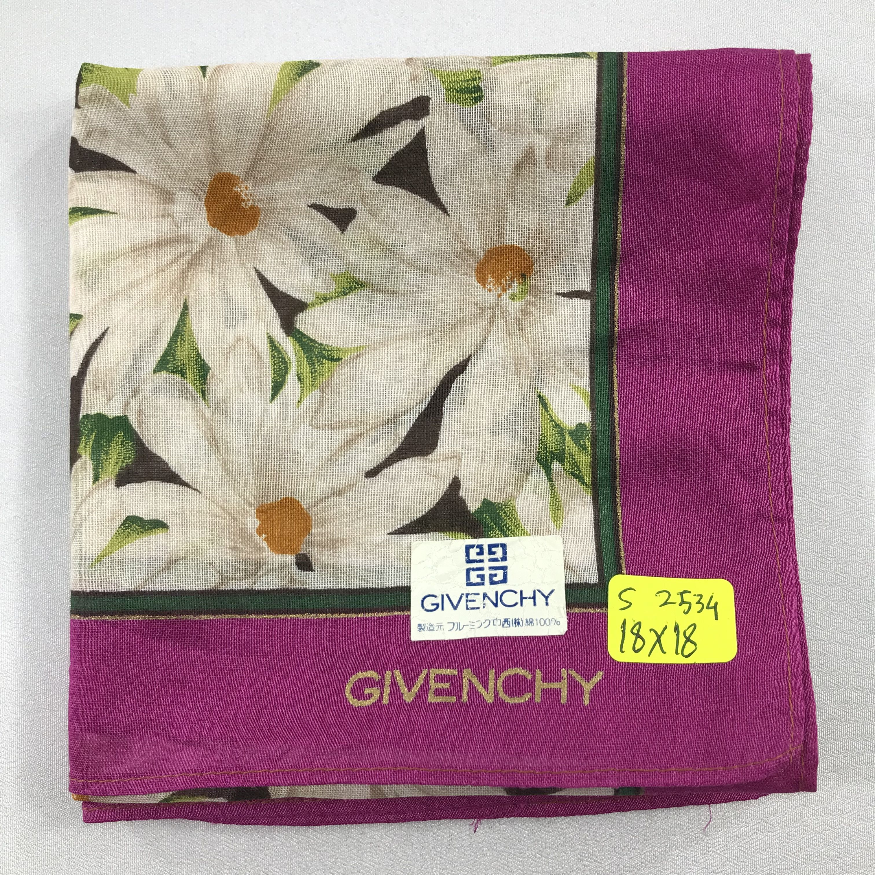 Vintage Vintage Givenchy Bandana / Handkerchief / Neckerchief -S2534 Size ONE SIZE - 5 Thumbnail