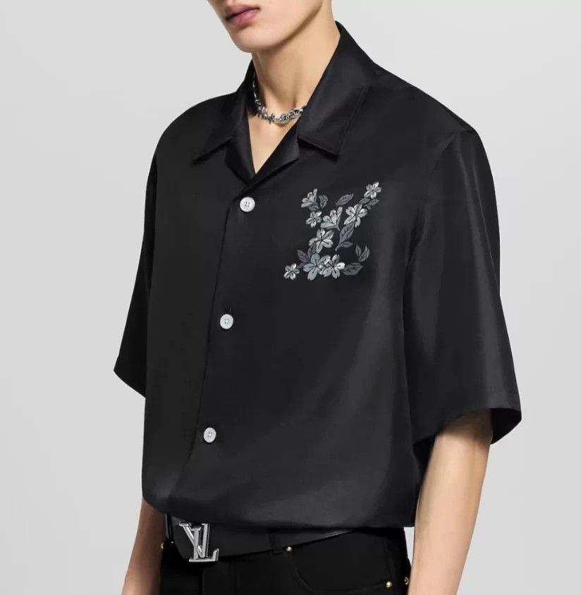 Louis Vuitton LV Floral Satin Short Sleeve Shirt XXL 98 New Size US XXL / EU 58 / 5 - 8 Thumbnail