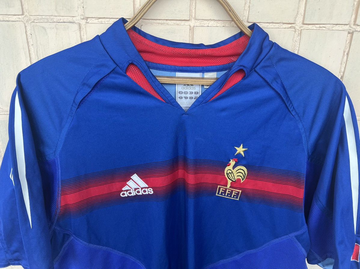 Adidas Vintage Adidas 2003 F.F.F French National Soccer Jersey Size US M / EU 48-50 / 2 - 3 Thumbnail