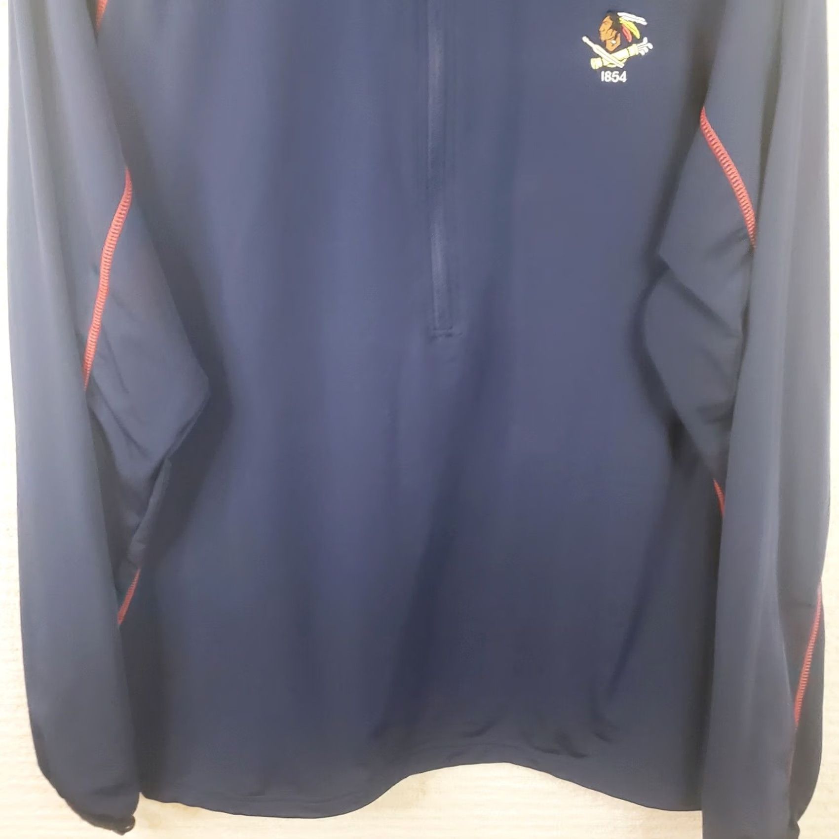 Vintage Levelwear Performance 1/2 Zip Golf Top Mens XL Blue Wissahickon Philadelphia Cricket Club Logo Pullover Jacket Knit Polyester Spandex Size US XL / EU 56 / 4 - 2 Thumbnail
