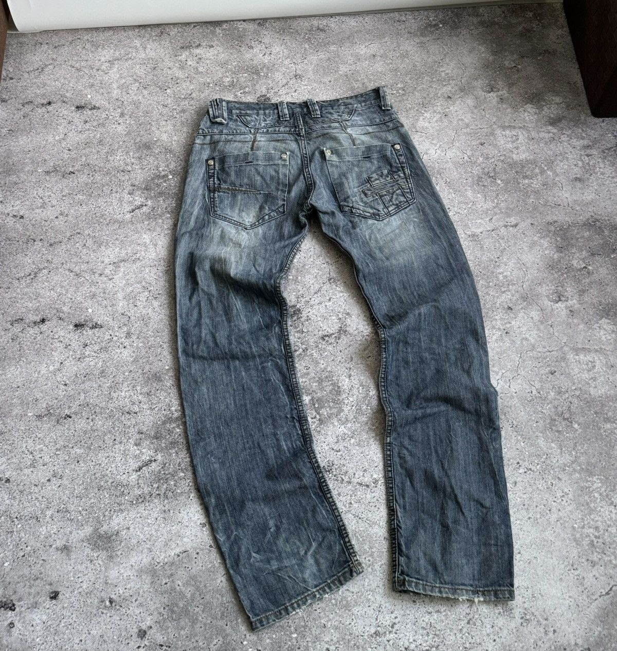 Armani × Vintage Vintage Armani Y2K distressed trash denim pants Size US 30 / EU 46 - 11 Thumbnail