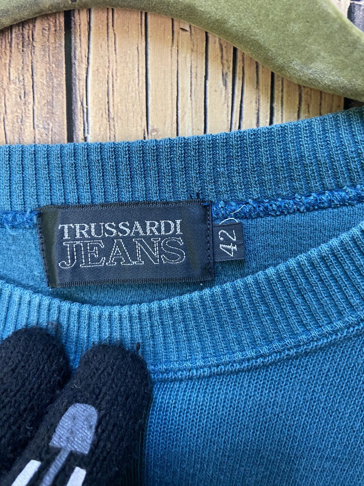 Trussardi × Vintage Vintage trussardi crewneck sweatshirt Size US L / EU 52-54 / 3 - 4 Thumbnail