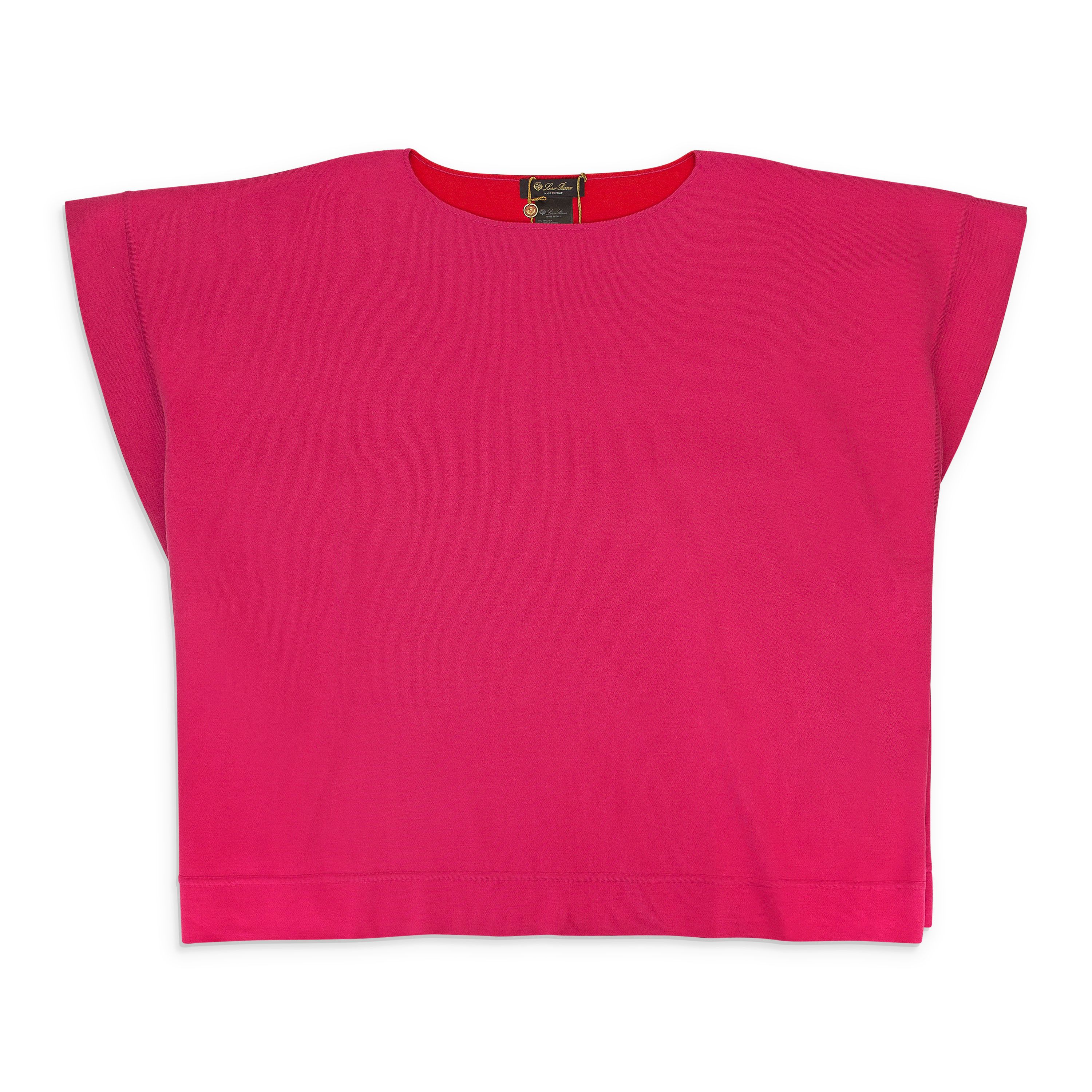 Loro Piana BATEAU NECKLINE FUCHSIA BLOUSE SIZE M Size M / US 6-8 / IT 42-44 - 1 Thumbnail