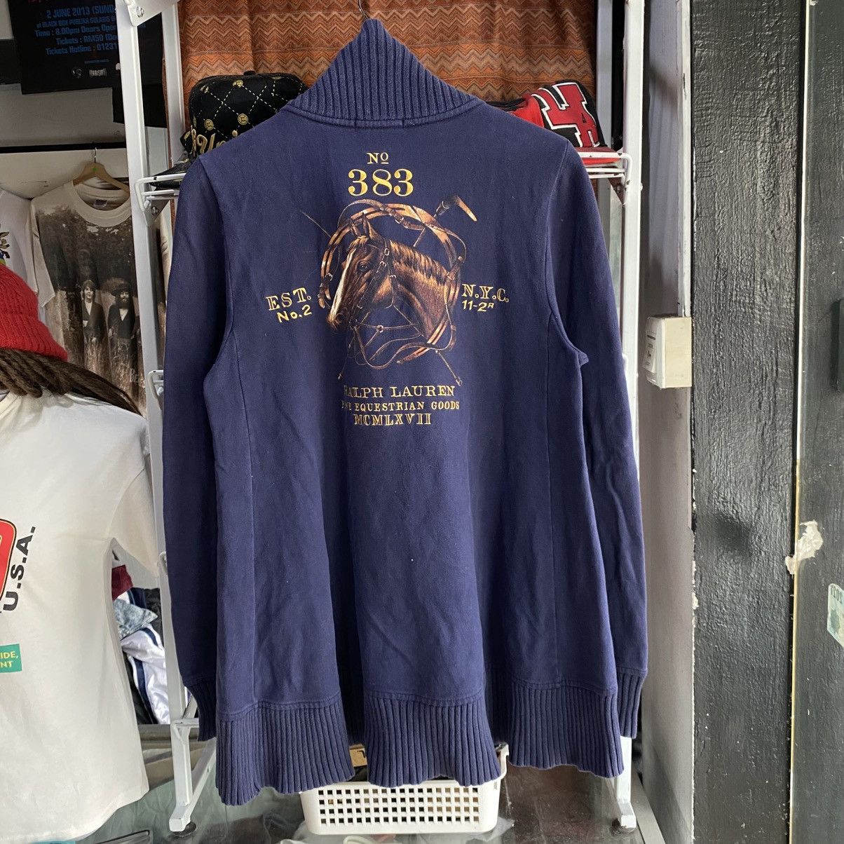 Ralph Lauren Ralph Lauren Equestrian Horse Blue 383 Big Pony Toggle Sweat Size M / US 6-8 / IT 42-44 - 1 Thumbnail
