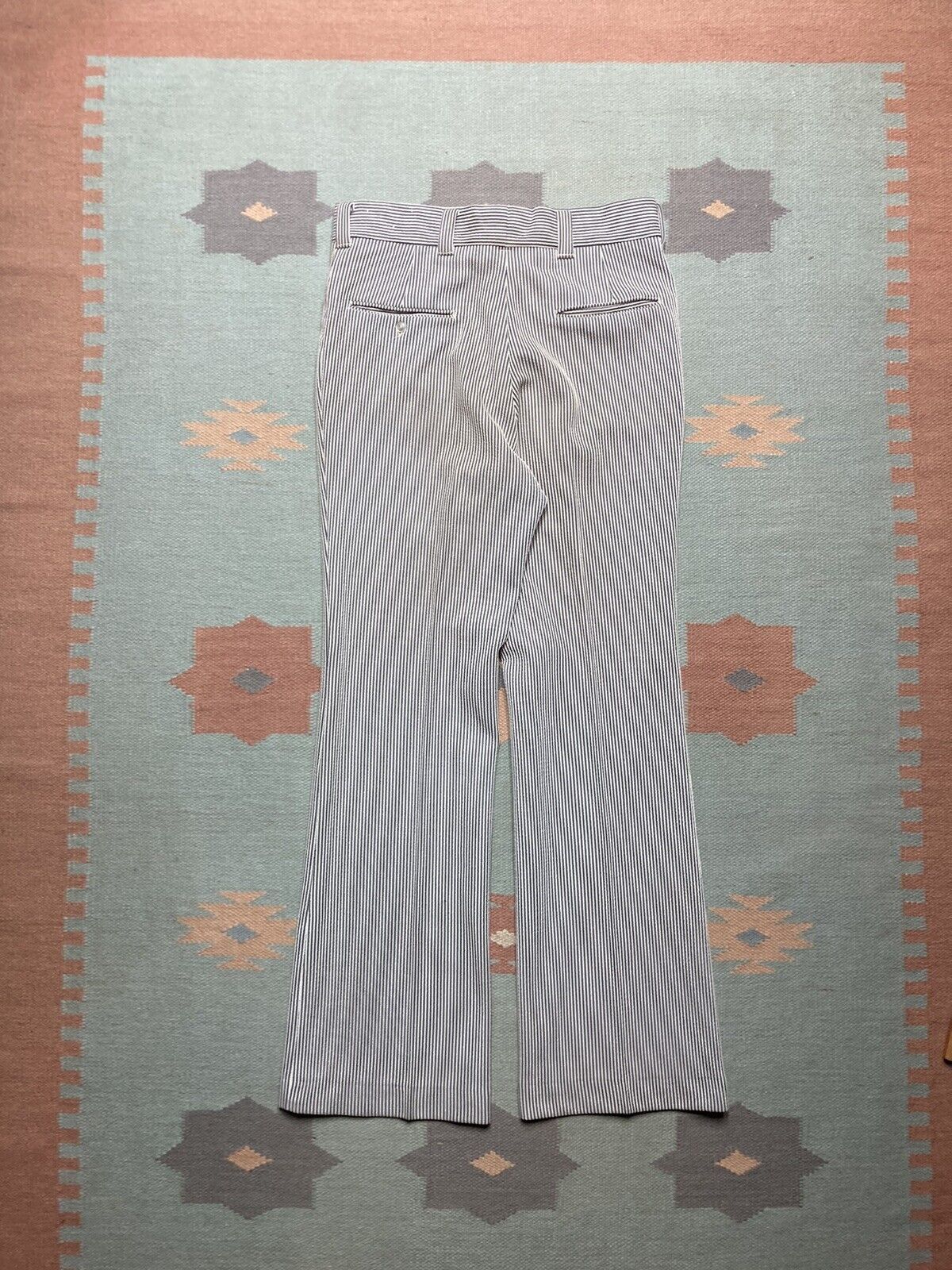 Levi's × Vintage Levis panatela pants bell bottom pinstripe seersucker 31x32 Size US 31 - 7 Thumbnail