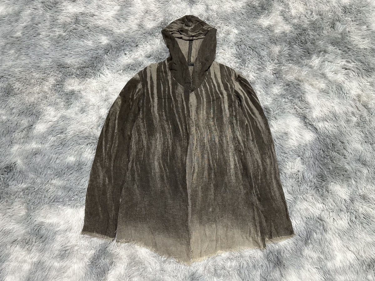 14th Addiction 🔥Rare Y2K Archived 14th Addiction Raw Linen Cardigan Hoodie Size US L / EU 52-54 / 3 - 8 Thumbnail