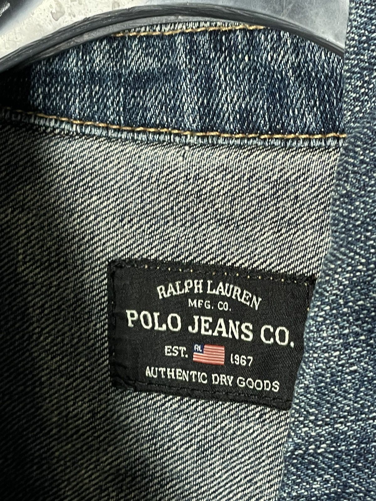 Polo Ralph Lauren × Ralph Lauren × Vintage Polo Vintage Denim Y2K Heavy Rare Streetwear Jacket Size US M / EU 48-50 / 2 - 8 Thumbnail