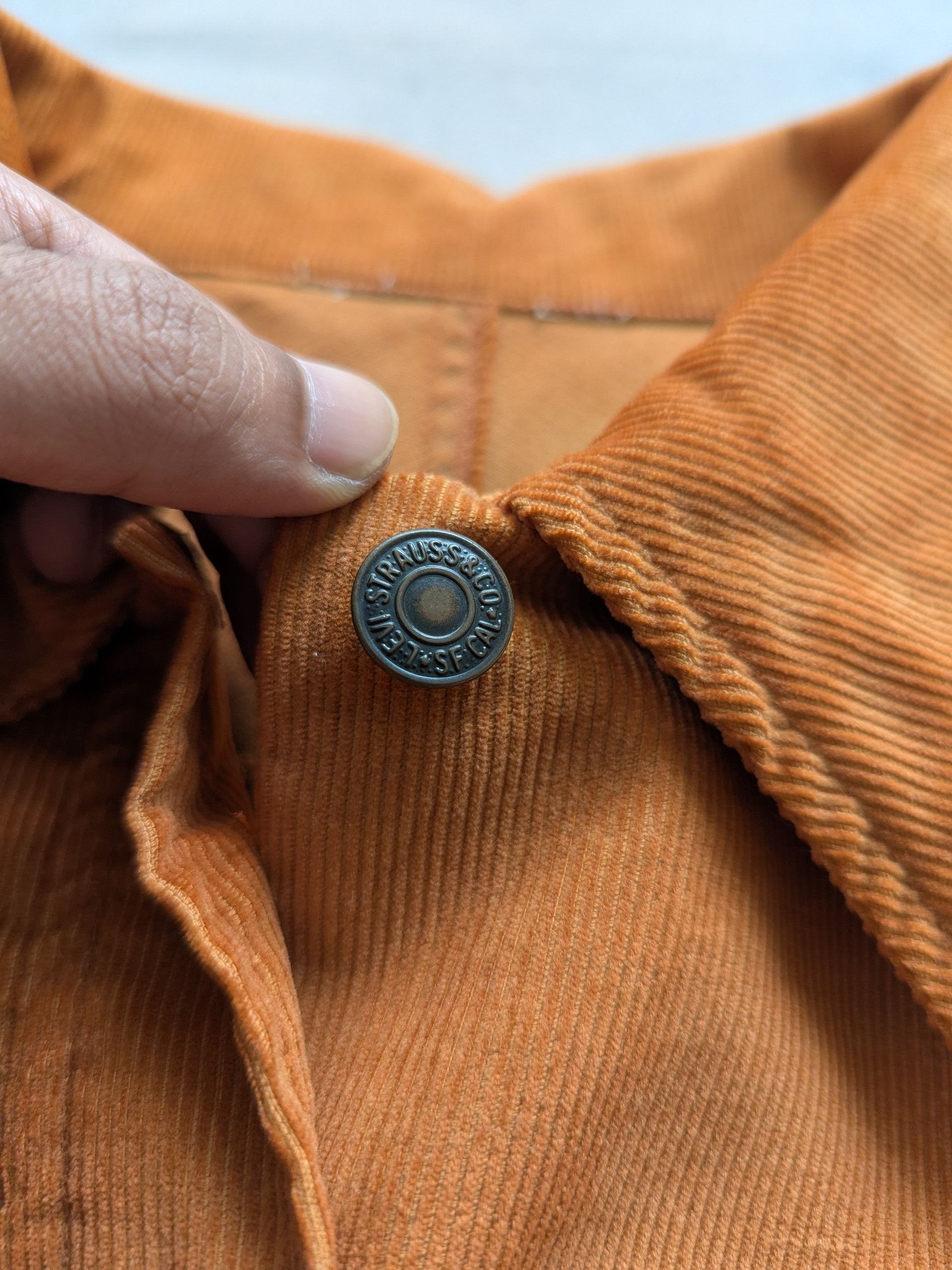 Levi's × Levi's Vintage Clothing × Vintage Vintage 80s Levis Corduroy Long Sleeve Button Up Size M / US 6-8 / IT 42-44 - 9 Thumbnail
