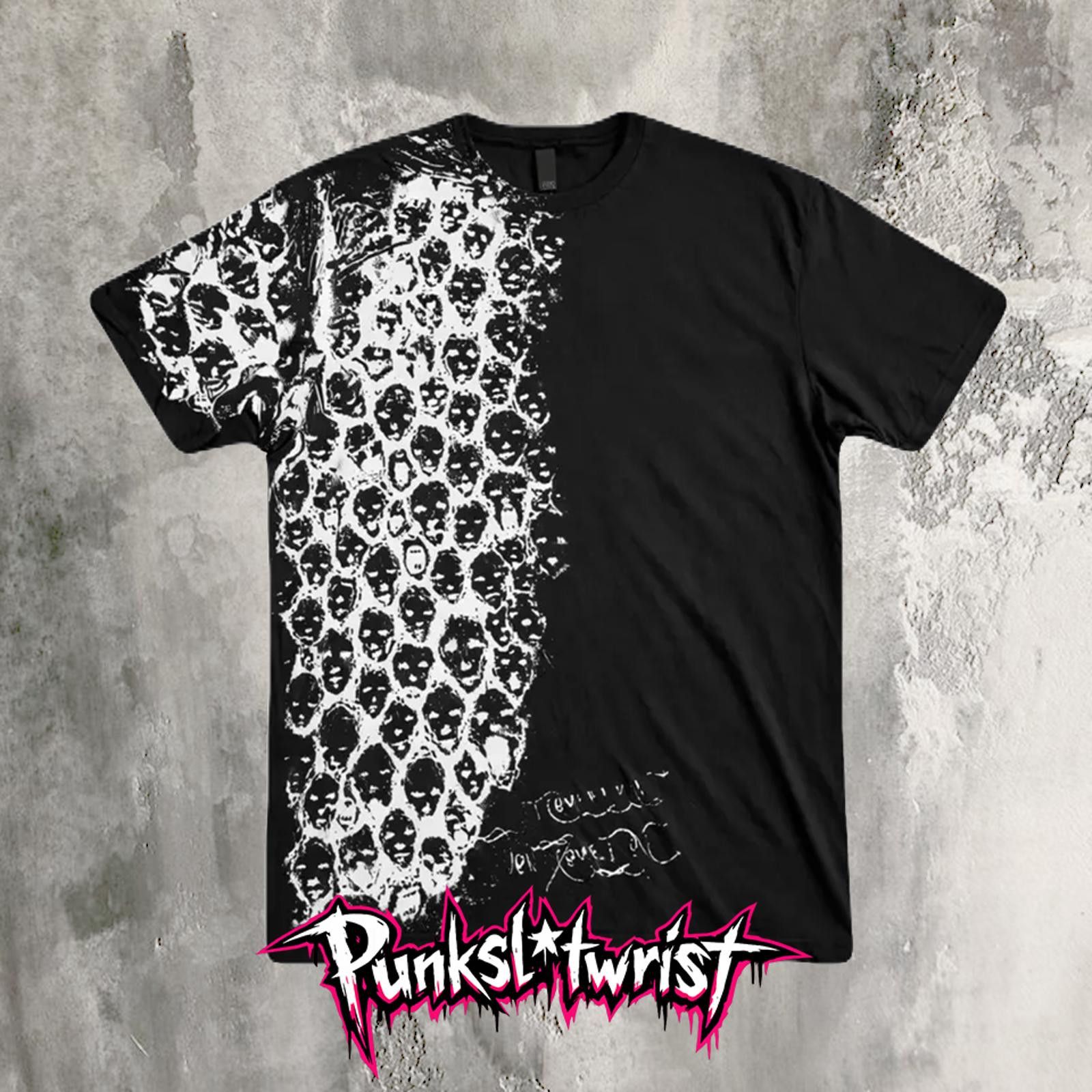 Vintage custom screaming face tee Size US L / EU 52-54 / 3 - 4 Thumbnail