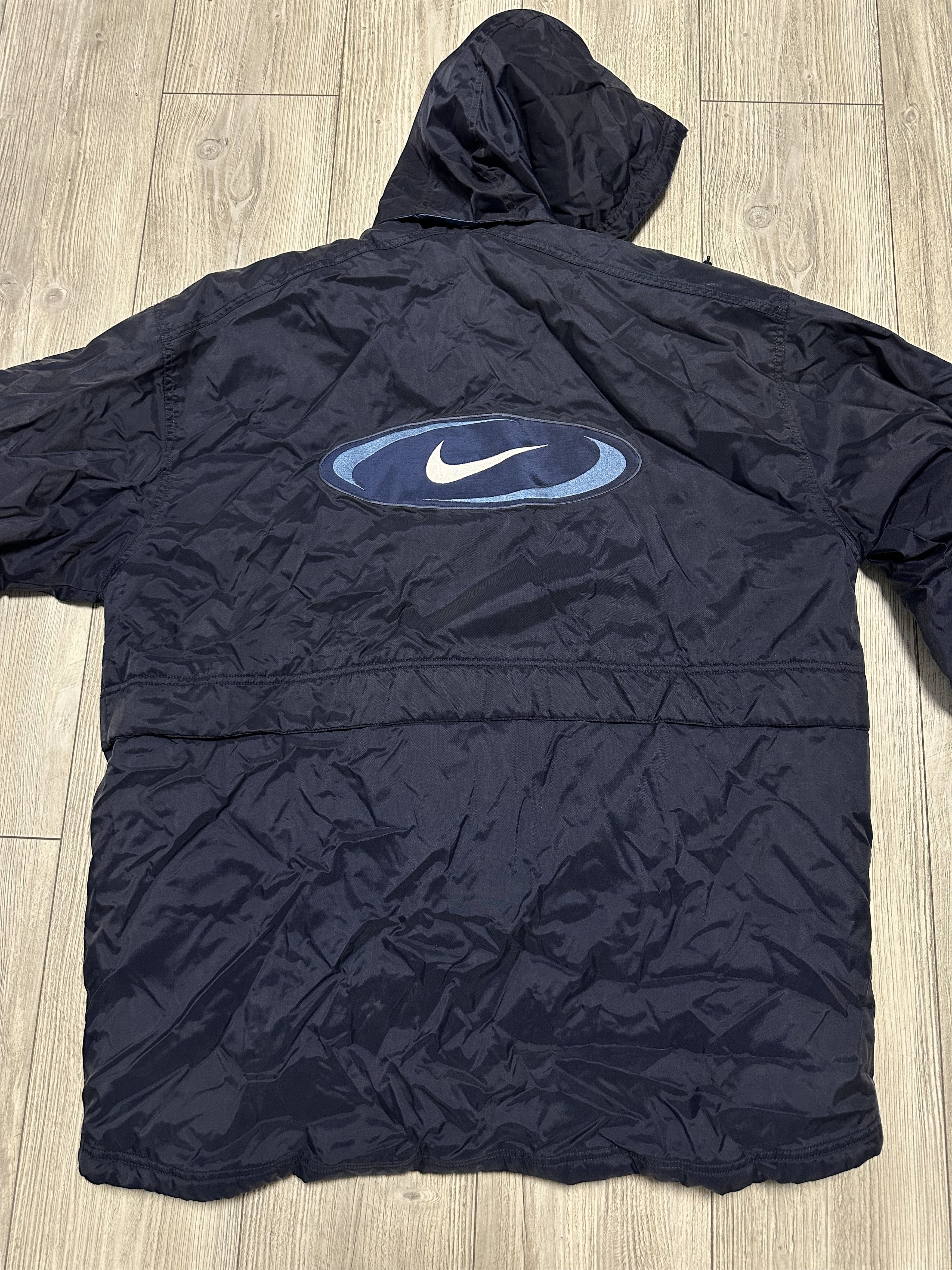 Nike Nike Vintage Mens Big Logo Drill Nylon Track Jacket Size XL Size US XL / EU 56 / 4 - 1 Thumbnail