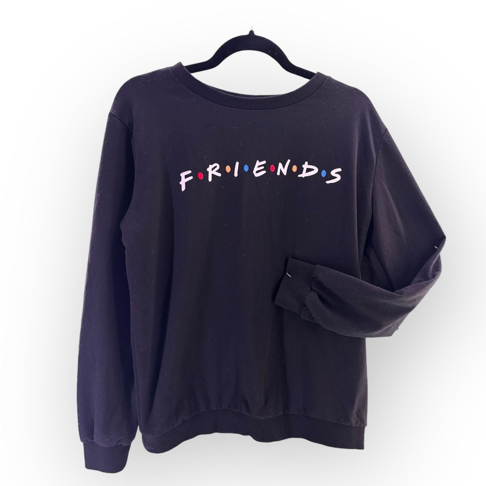 Other FRIENDS TV Show Logo Black Crewneck Sweatshirt Womens Size L Size L / US 10 / IT 46 - 3 Thumbnail