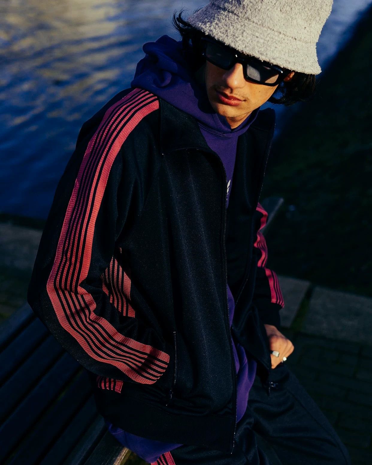 Needles Needles Black and Pink Track Jacket Size US XL / EU 56 / 4 - 1 Thumbnail