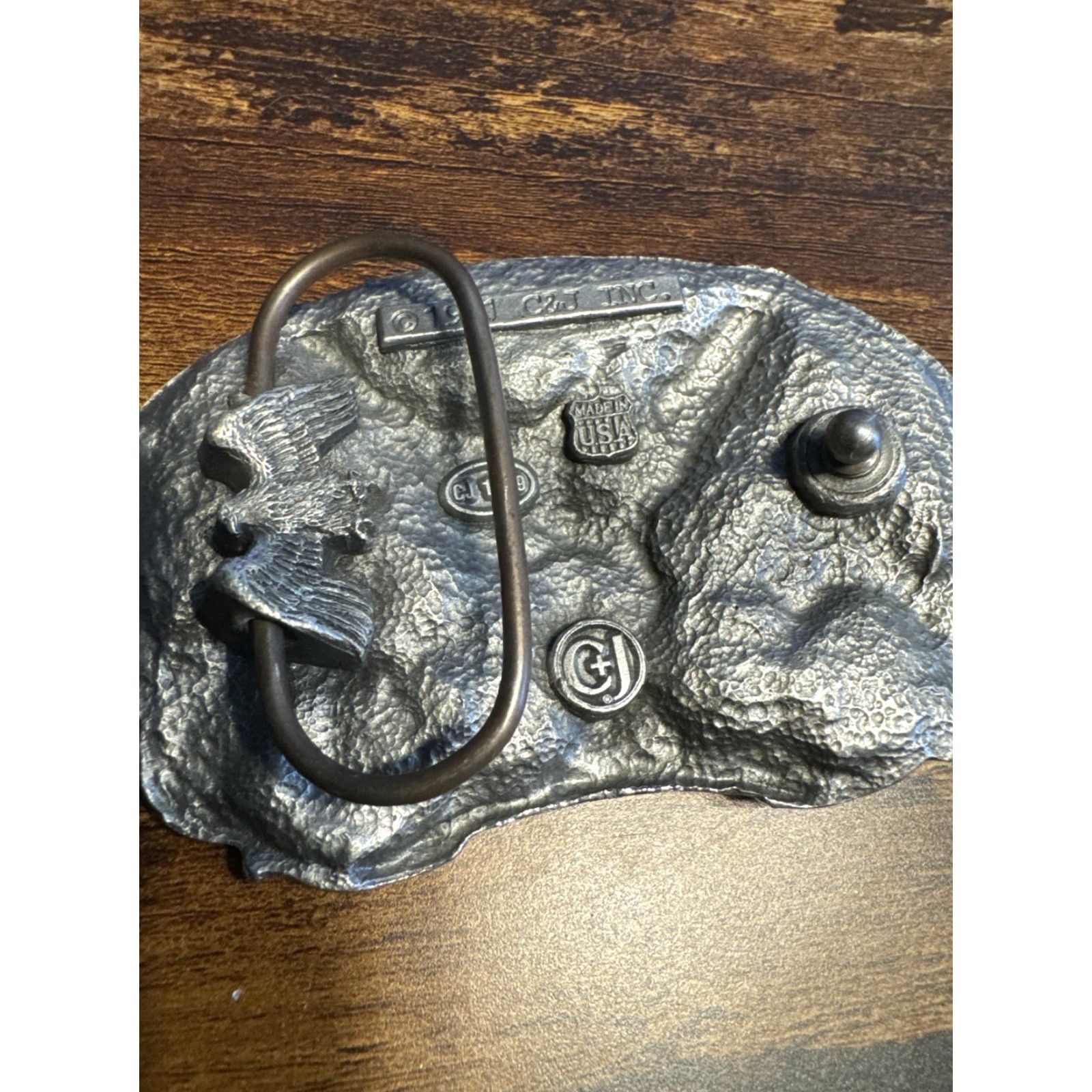 Vintage VINTAGE 1991 Motorcycle Biker Live to Ride Bald Eagle C+J 3D Belt Buckle USA Size ONE SIZE - 6 Thumbnail