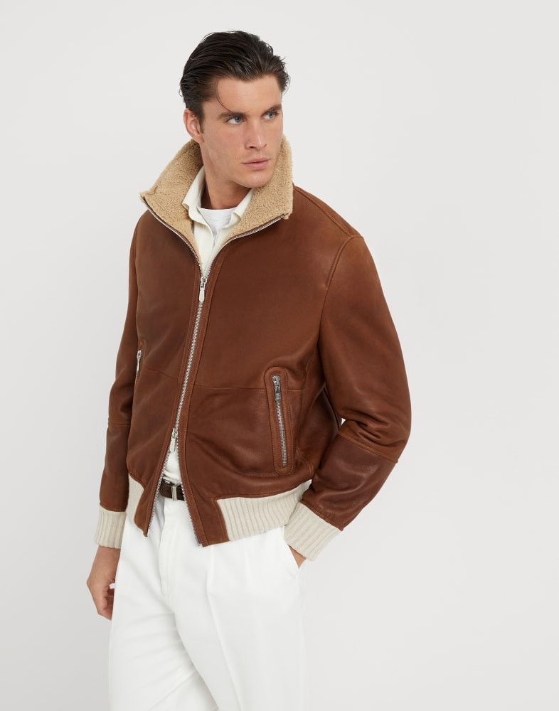 Brunello Cucinelli o1w1db10825 Fur Jacket in Brown Size US L / EU 52-54 / 3 - 1 Thumbnail
