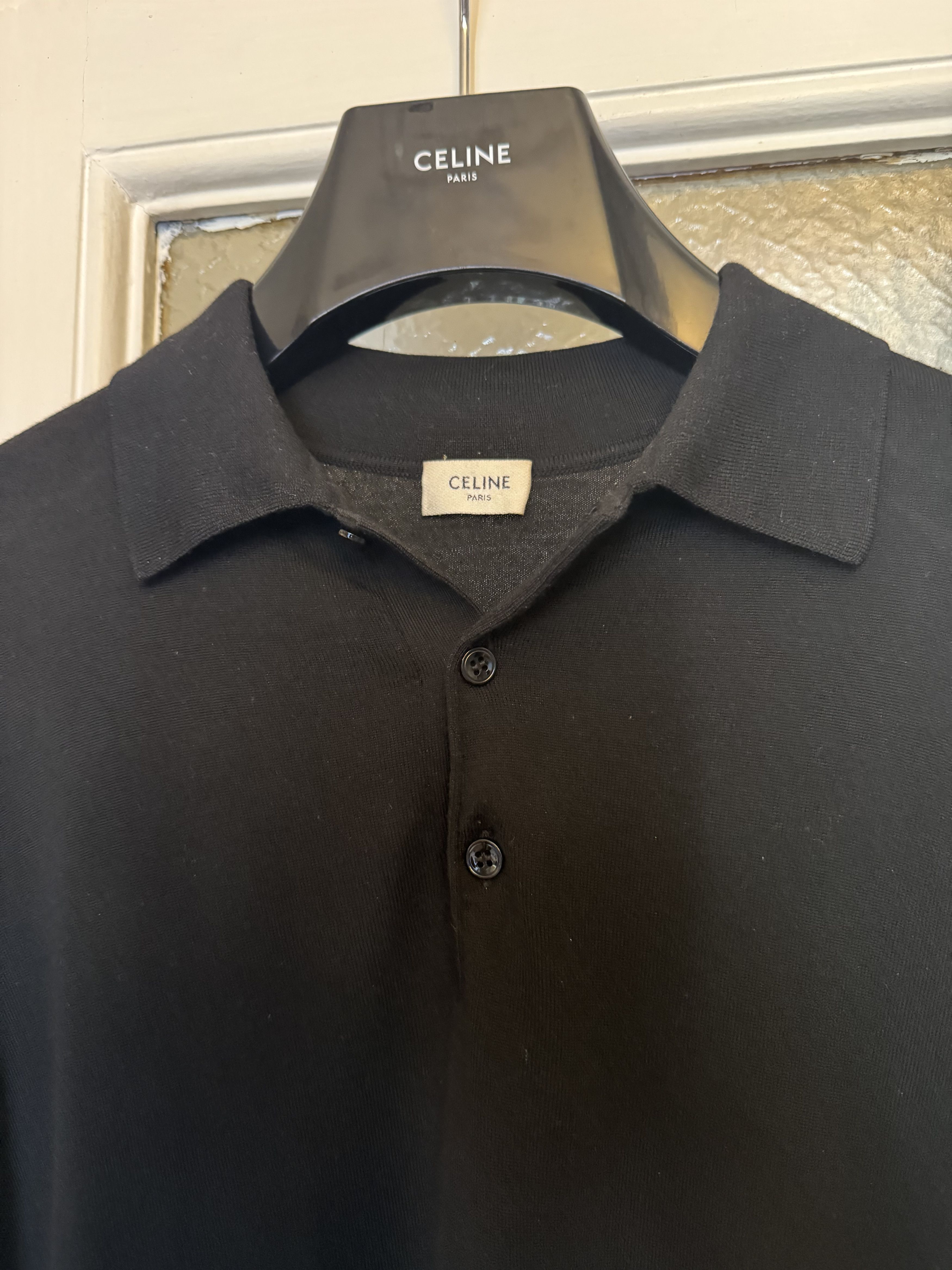 Celine POLO SWEATER IN WOOL Size US M / EU 48-50 / 2 - 2 Thumbnail