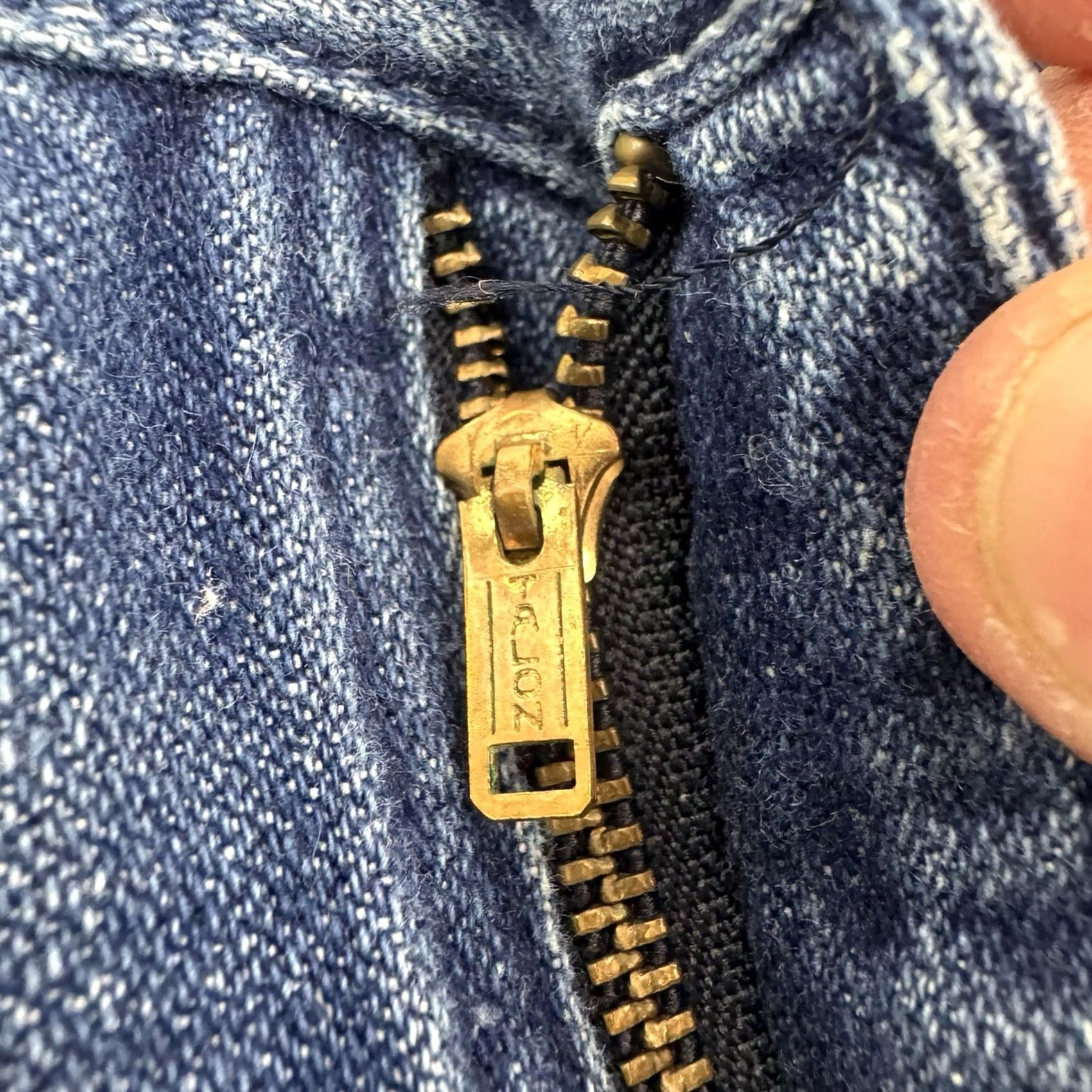 Wrangler VINTAGE Wrangler Jeans Men 28x29 Zip USA 70s 80s Cowboy Hippie Denim Blue Cotton Straight Made In USA Size US 28 / EU 44 - 4 Thumbnail