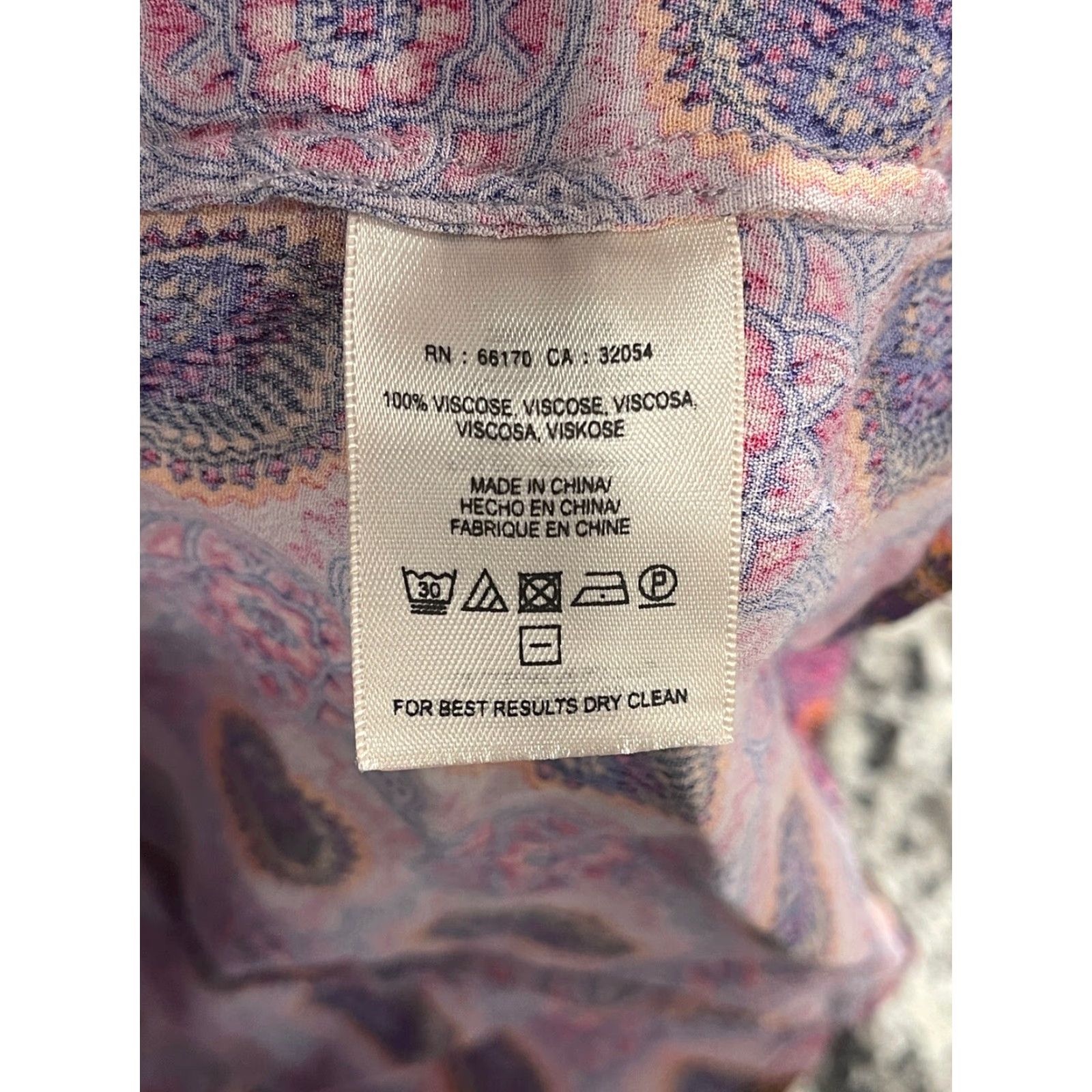 Vintage Maeve Anthropology Blouse Shirt Milla Pink Geometric Short Sleeve Crew Neck Size XXS Petites Womens Vintage No Size XXS / US 00 / IT 34 - 5 Thumbnail