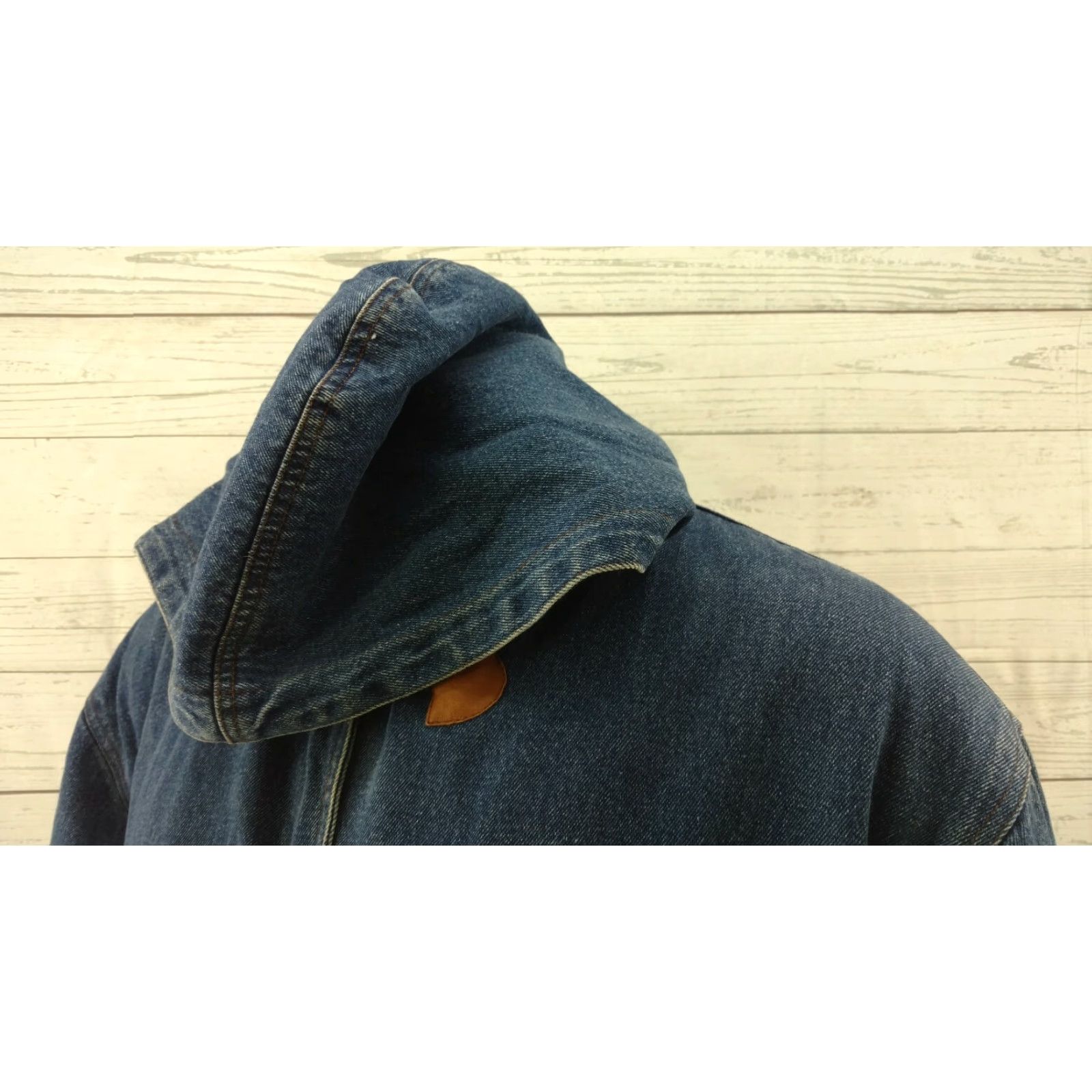 Vintage VINTAGE Rock Creek Jean Jacket Hood Lined Interior Womens Large Blue 90s 80s Denim Jacket Shirt Mens Girls Womens Regular Size L Jacket Size 36" / US 14 / IT 50 - 4 Thumbnail
